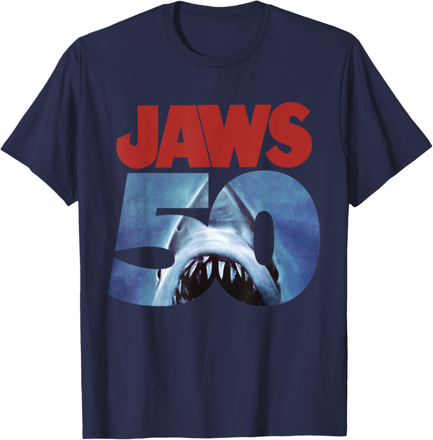 Jaws 50th Anniversary Front and Back T-Shirt for Movie Fans and Collectors - 9