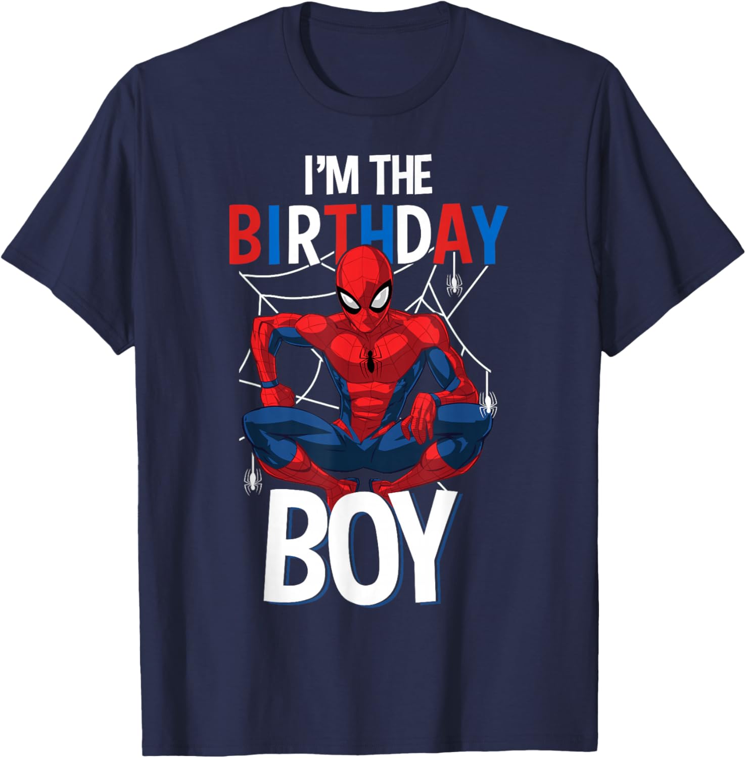 Marvel Spider-Man Birthday Boy T-Shirt for Kids Cool Graphic Tee - 3