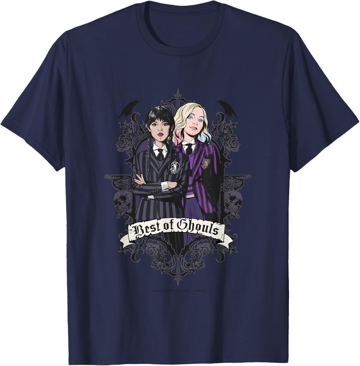 Ghouls Wednesday and Enid T-Shirt for Fans of Wednesday Series - 6