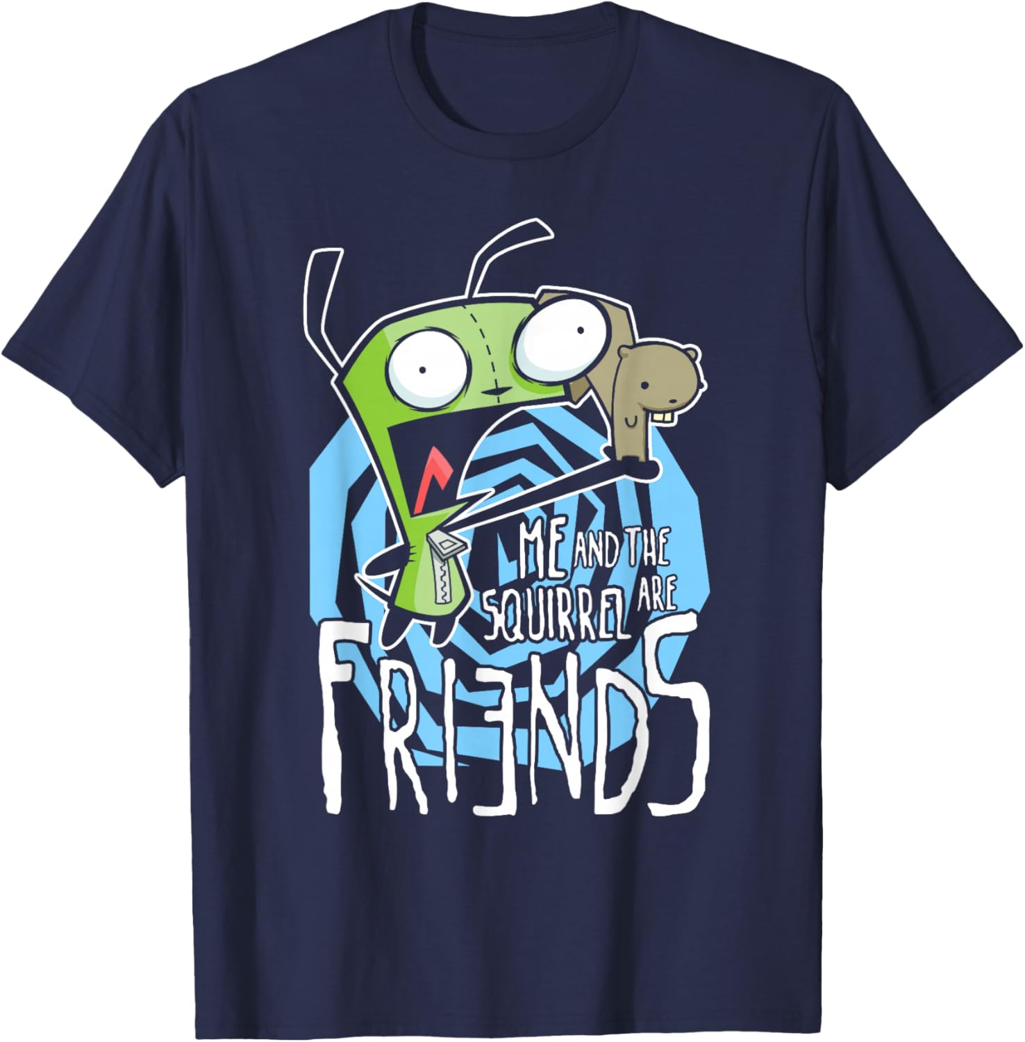 Invader Zim G.I.R Funny Logo T-Shirt with Squirrel Design for Fans - 6