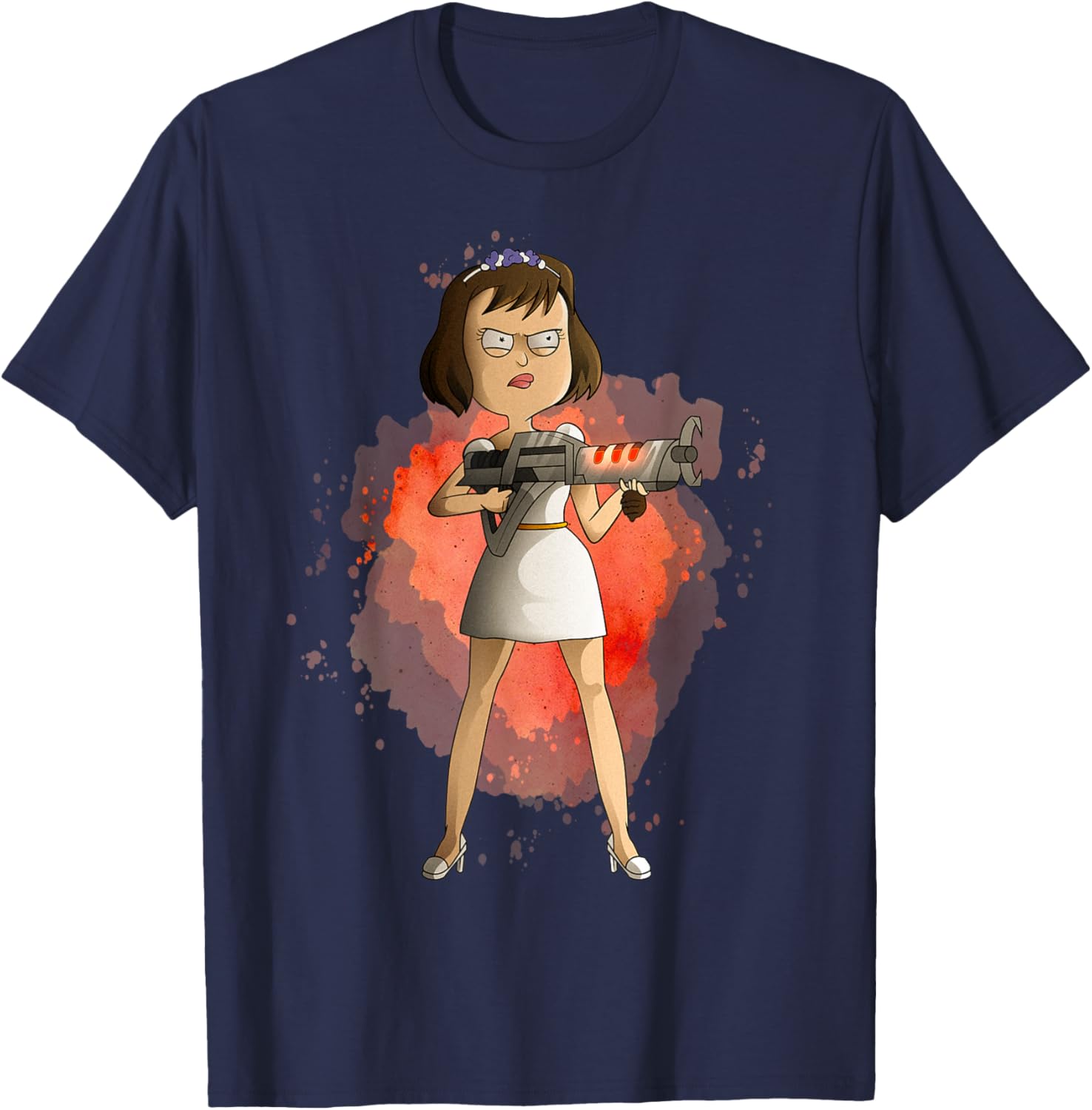 Rick and Morty Tammy Agent Bride T-Shirt for Fans of the Show - 5