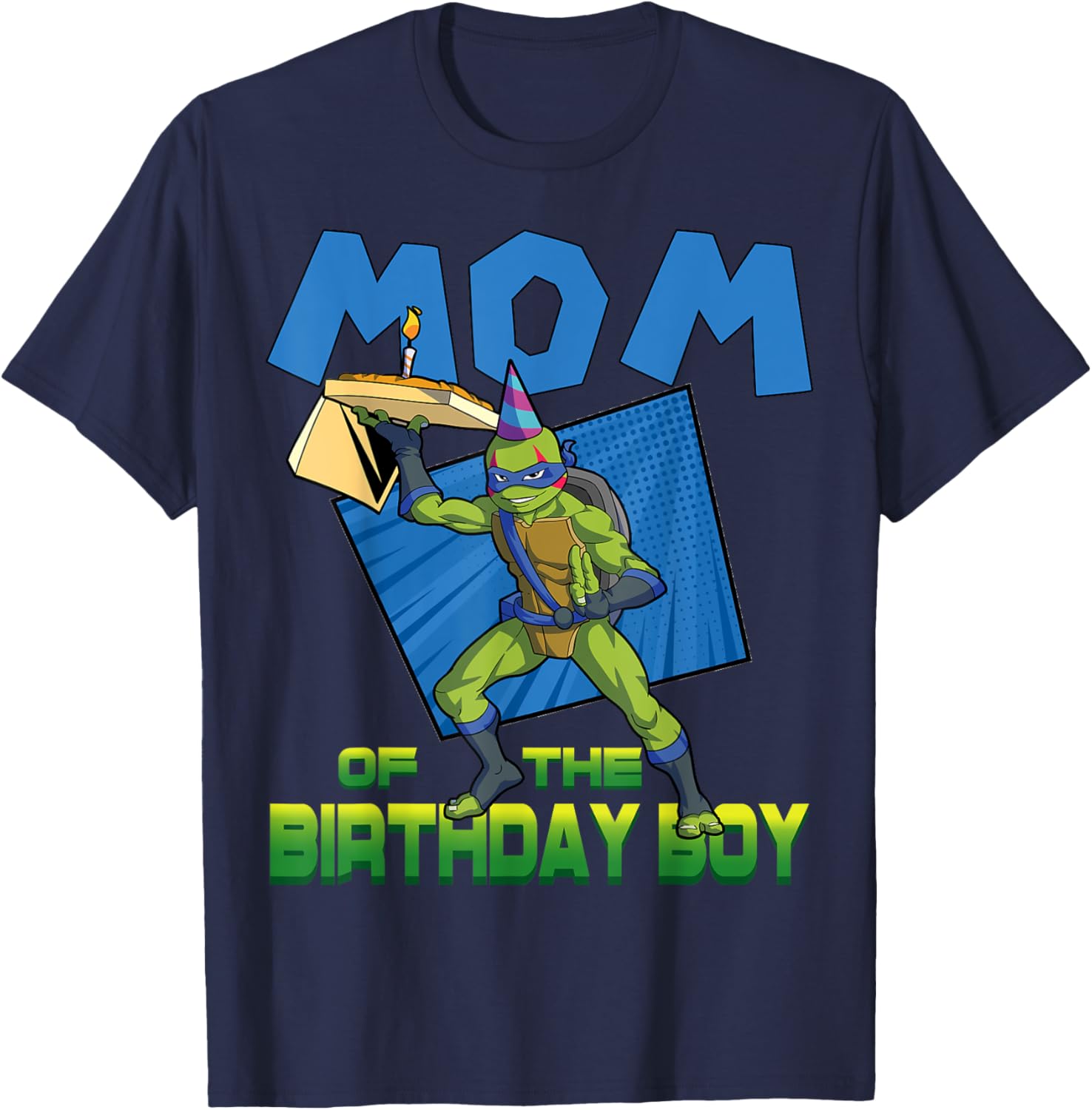Mademark TMNT Leo Mommy of the Birthday Boy Pizza Party T-Shirt - 20