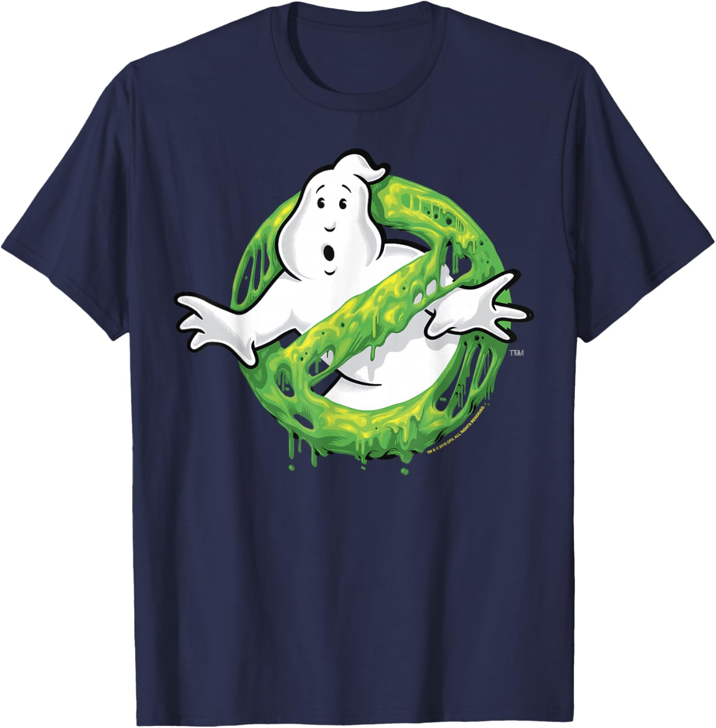 Ghostbusters Classic Slime Ghost Logo Graphic T-Shirt for Fans - 3