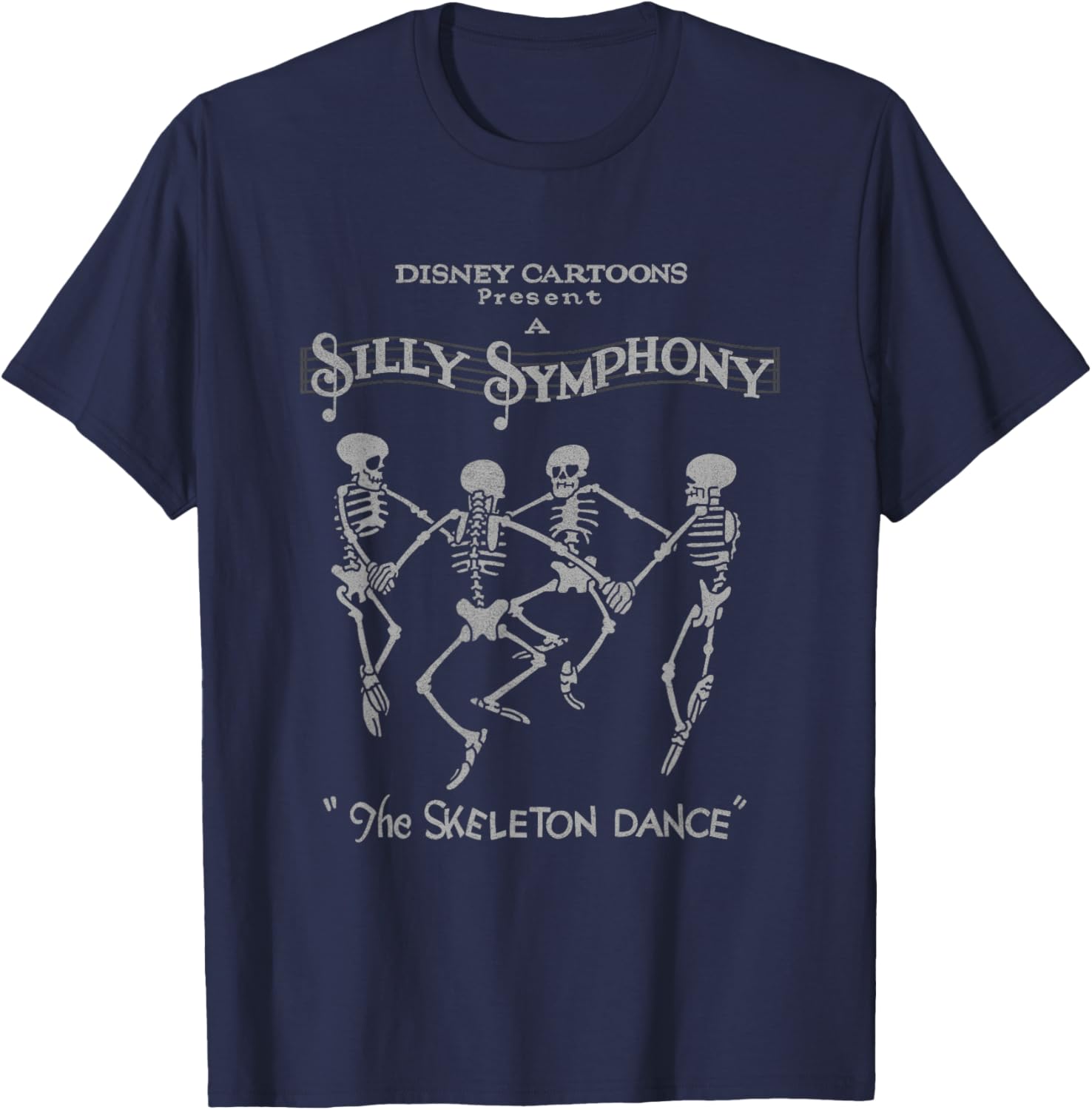 Disney Silly Symphonies Skeleton Dance Vintage Logo T-Shirt for Fans - 1