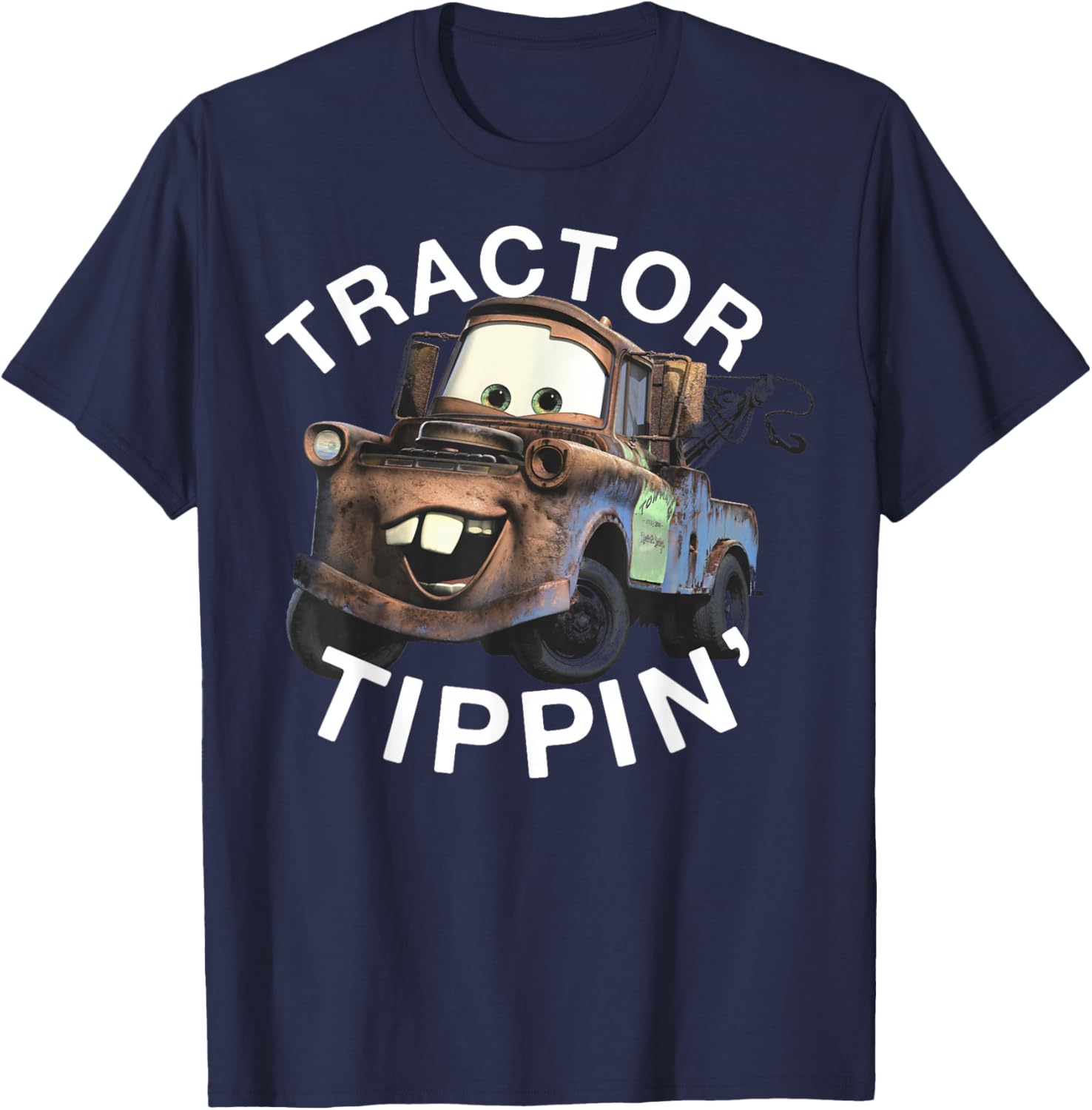 Disney Pixar Cars Mater Tractor Tippin Vintage Logo T-Shirt for Fans - 8