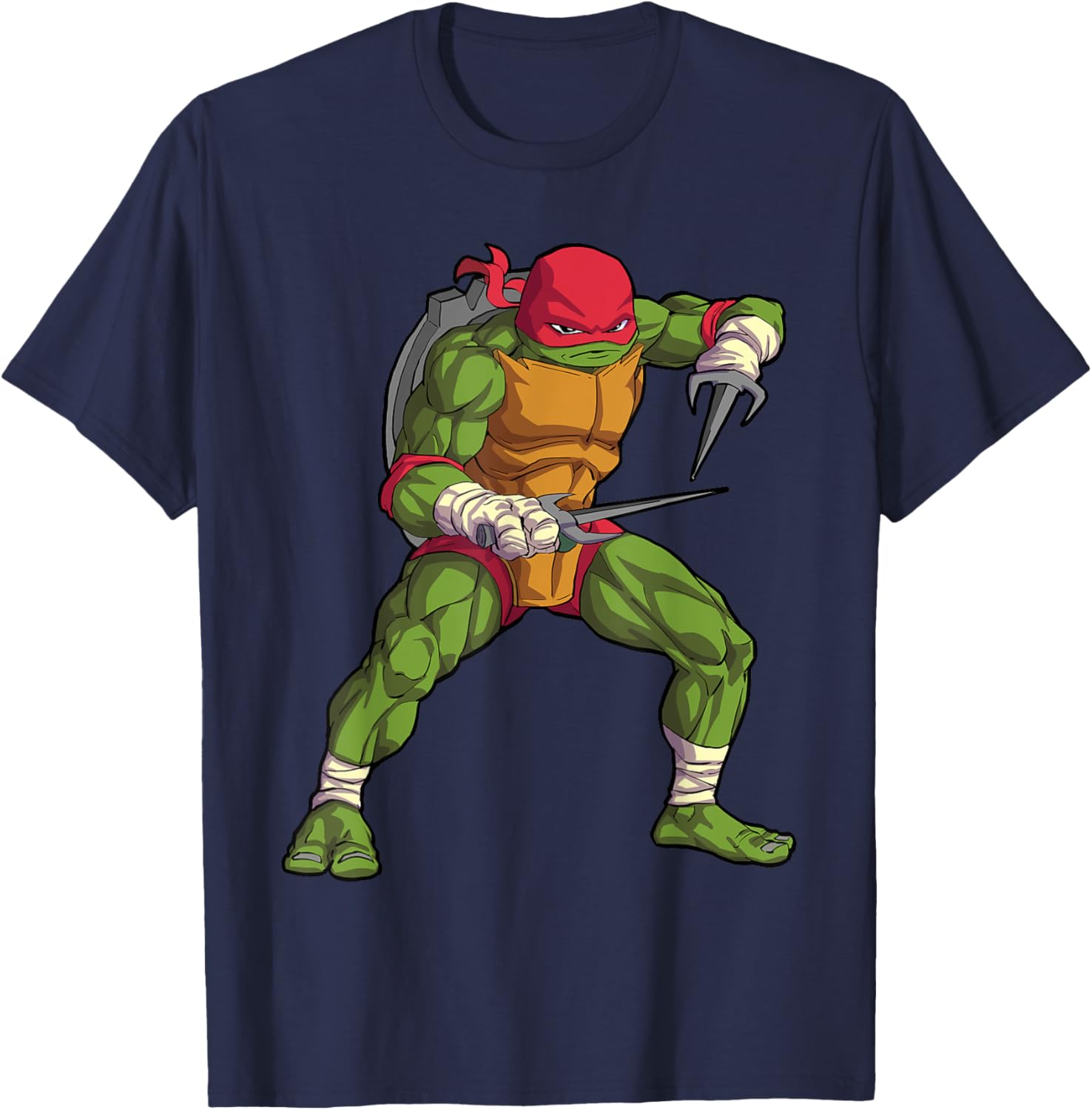 Mademark Raphael Tonfas Fighting Stance T-Shirt for TMNT Fans - 10
