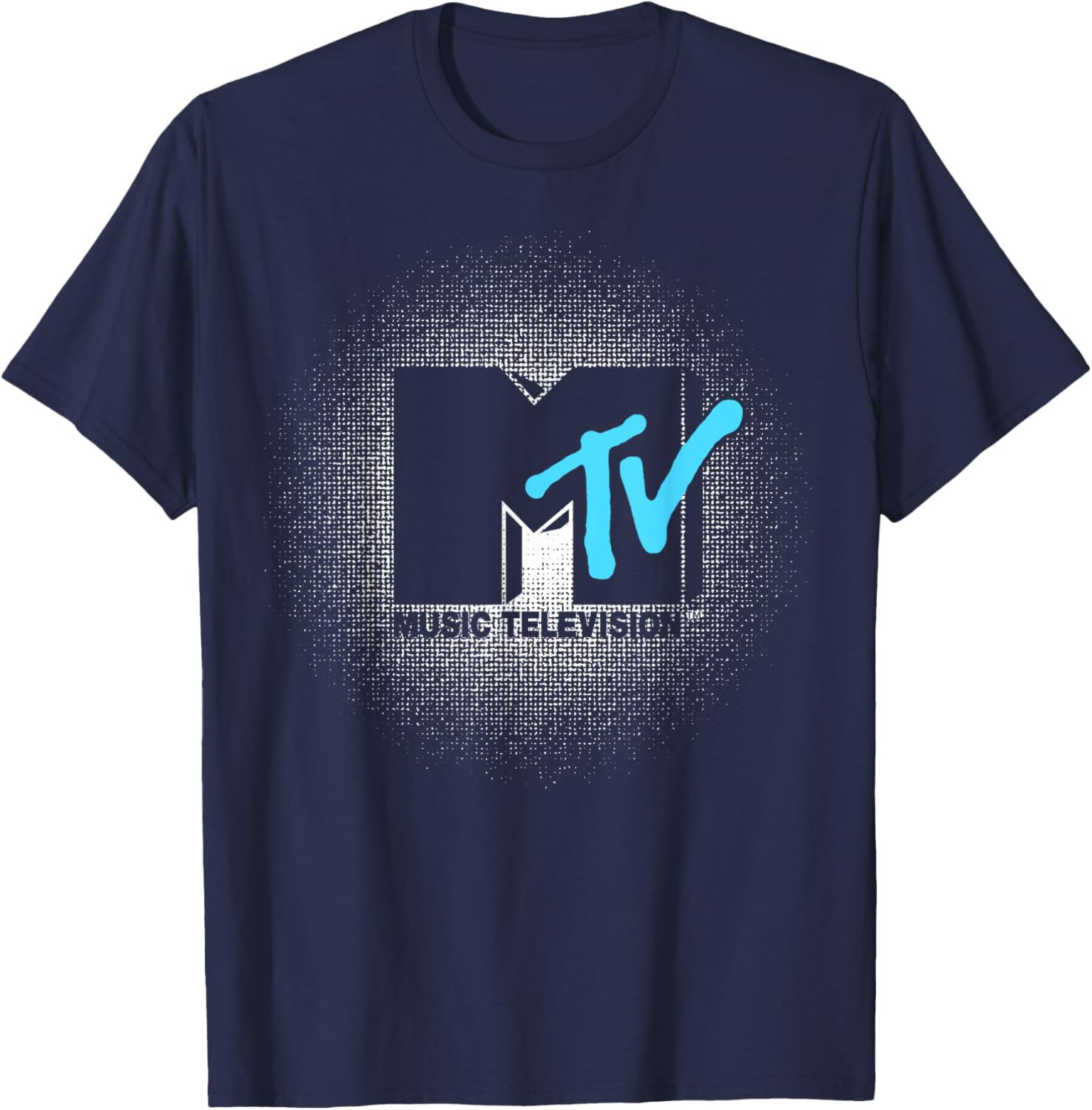 Mademark MTV Vintage Half Tone Burst Logo T-Shirt for Stylish Comfort - 1