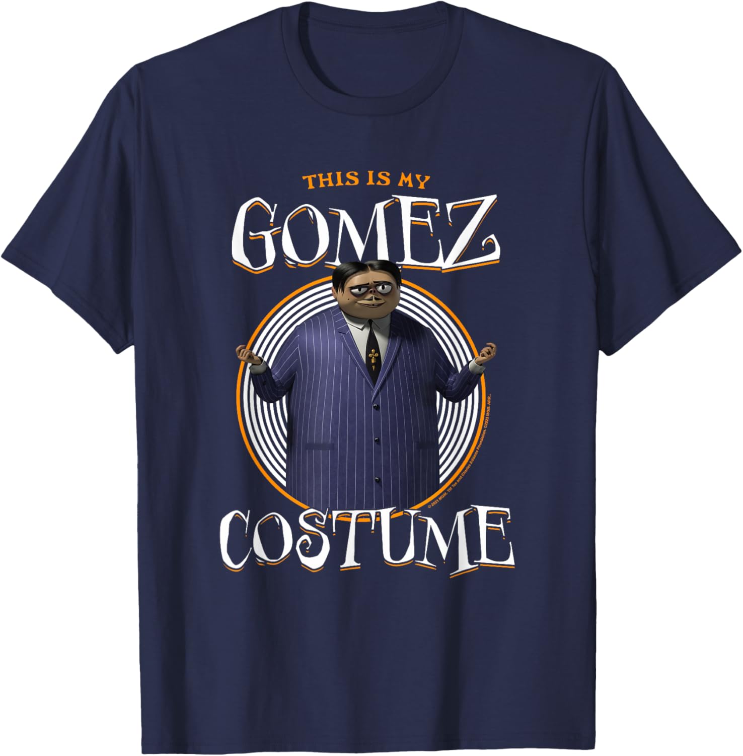 Addams Family 2 Gomez Costume T-Shirt Perfect for Halloween Fun - 11