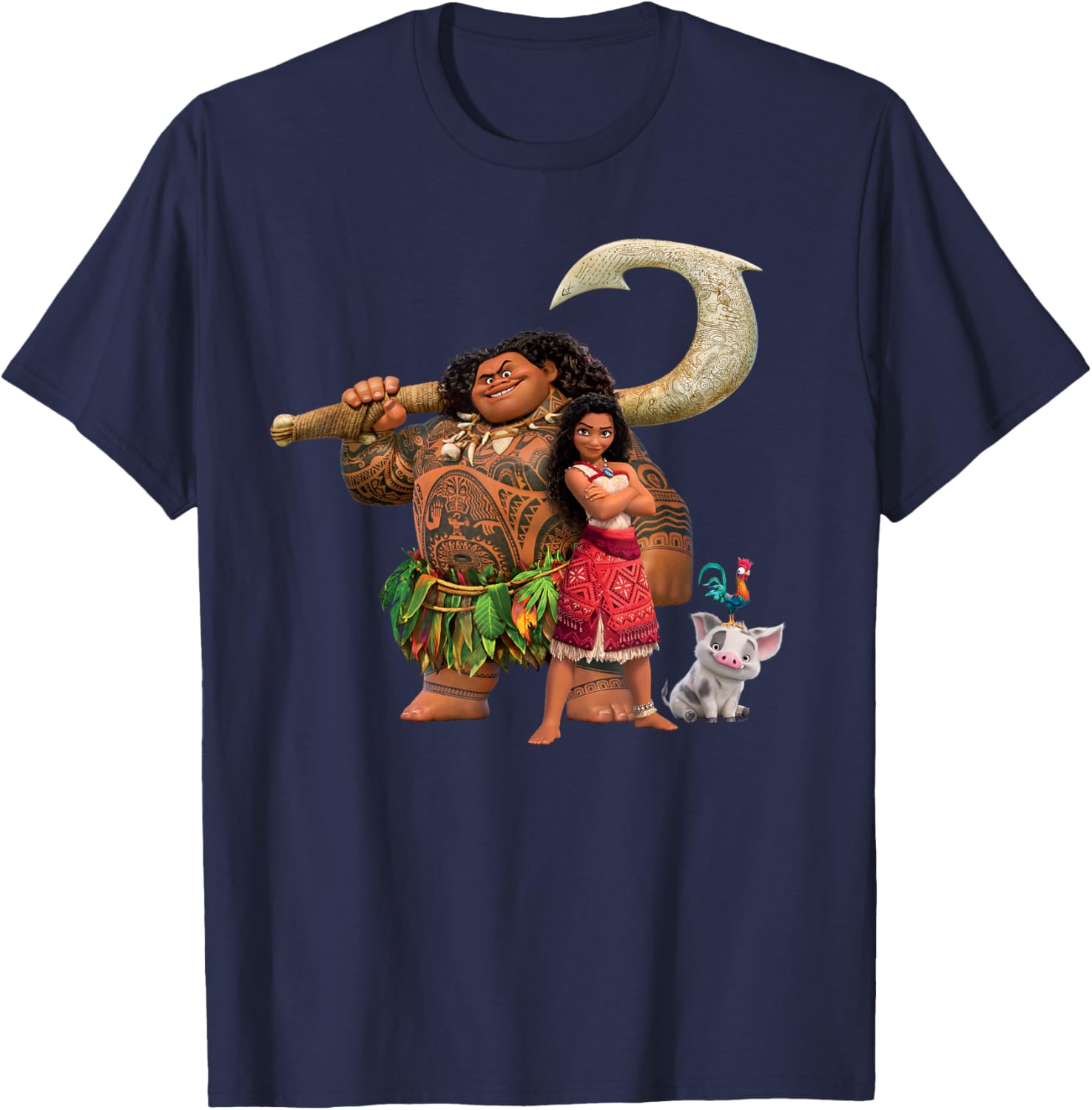 Disney Moana Adventure T-Shirt with Maui Pua Heihei for Kids - 20