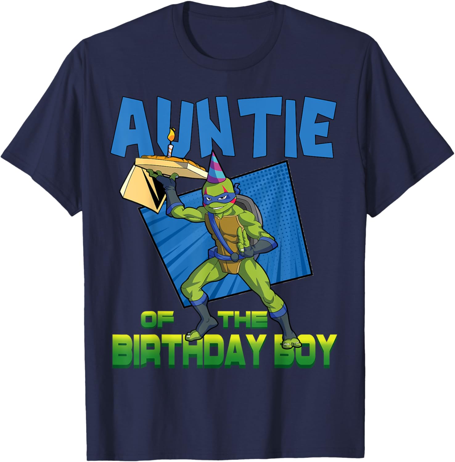 Mademark Teenage Mutant Ninja Turtles Leo Birthday Boy Pizza Party T-Shirt - 12