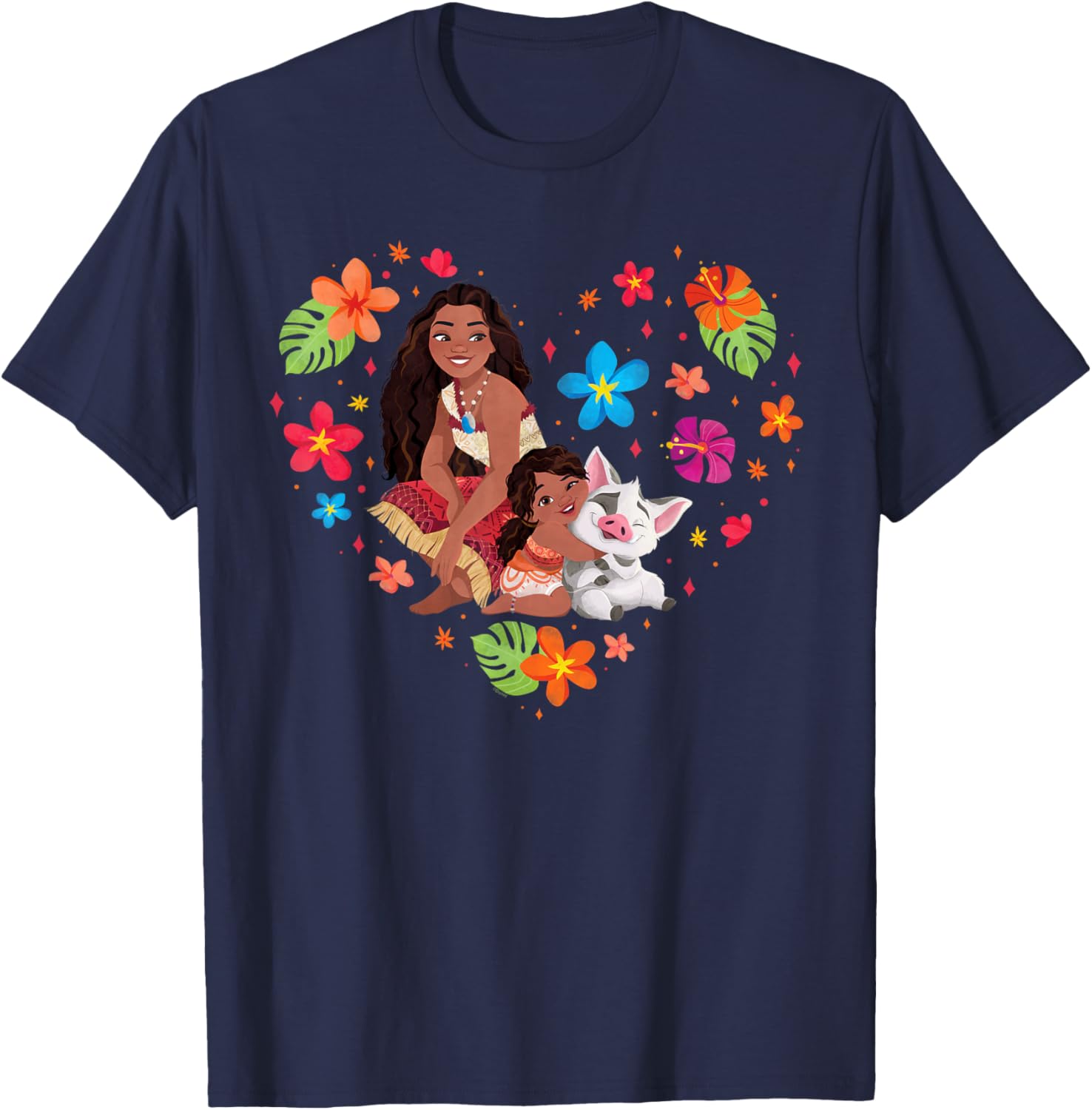 Disney Moana Tropical Heart Sisters T-Shirt with Moana Simea and Pua - 18