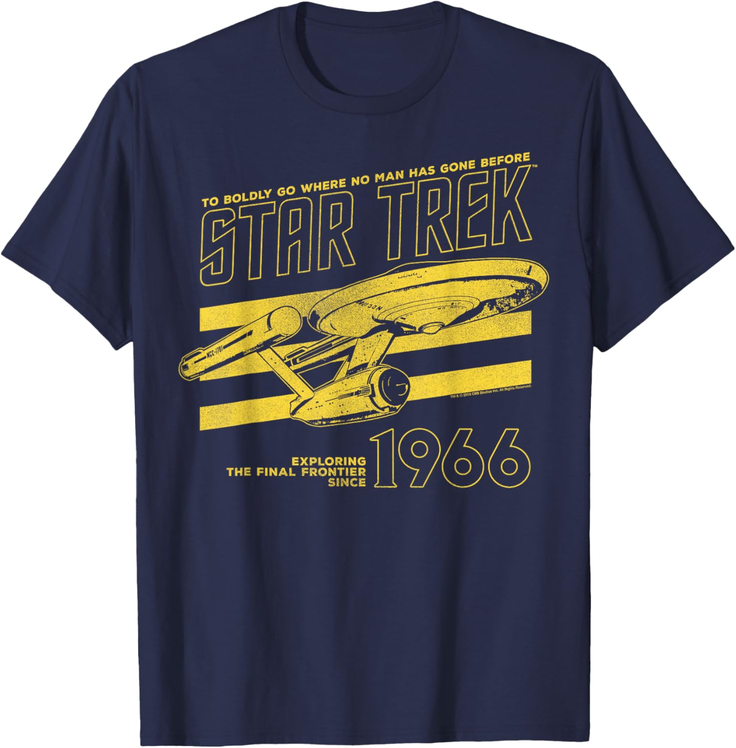 Star Trek Original Series Enterprise 66 Collegiate T-Shirt for Fans - 2