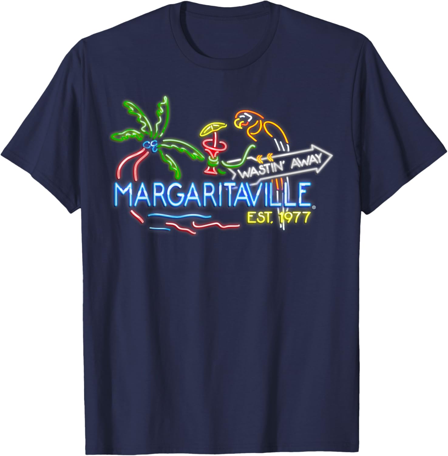 Margaritaville Neon Sign T-Shirt for Fun and Relaxation Lovers - 6