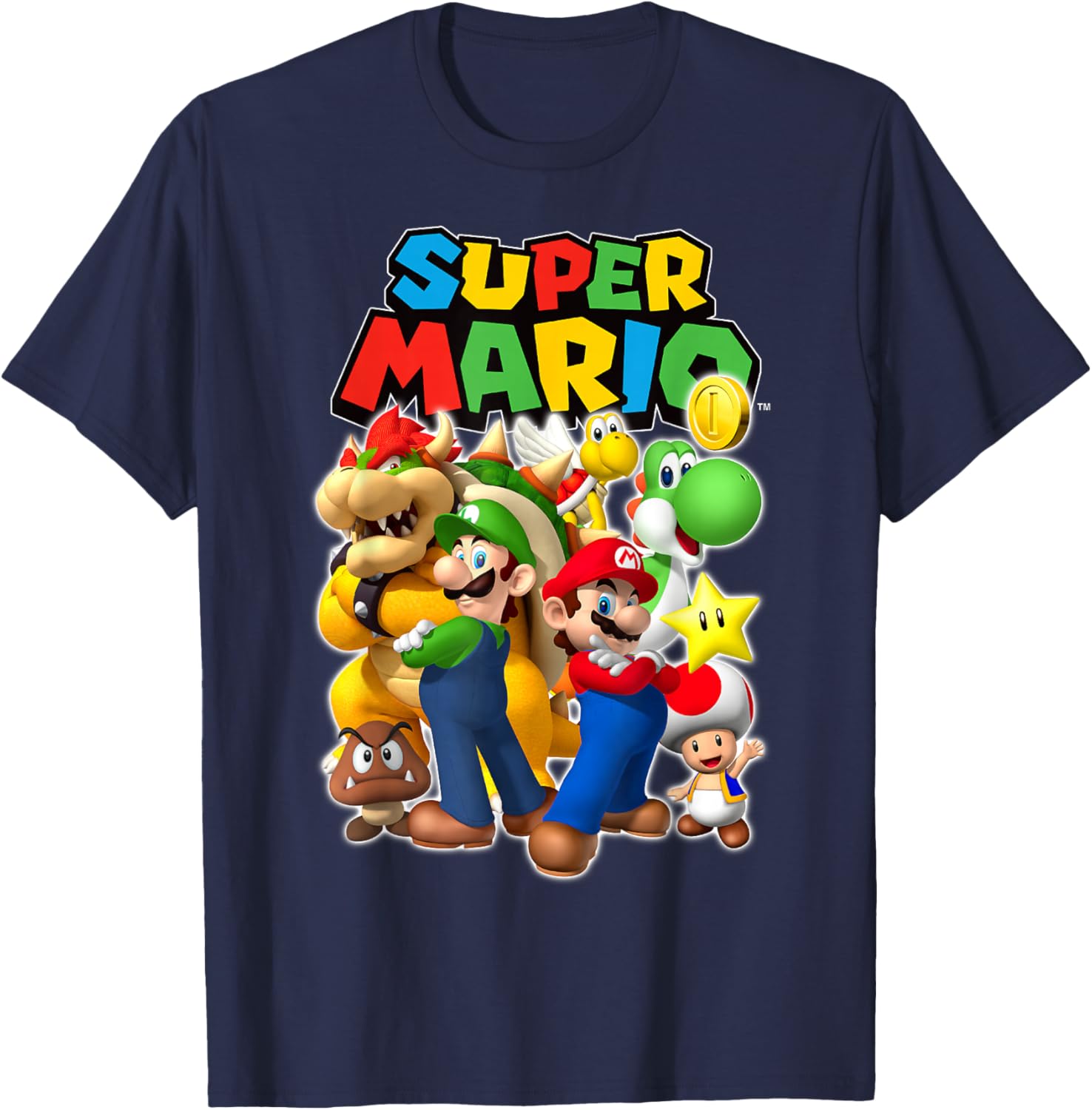 Super Mario Originals Group Shot T-Shirt for Gamers and Fans - 8