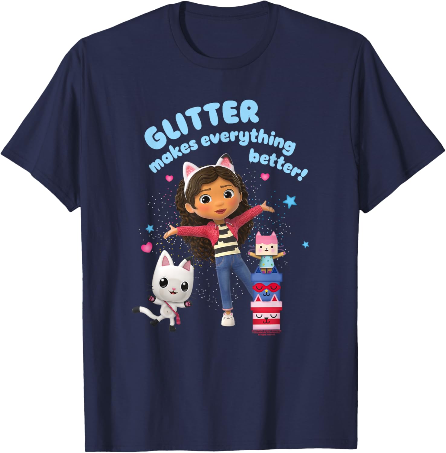 Gabby's Dollhouse Glitter Makes Everything Better T-Shirt for Kids - 7