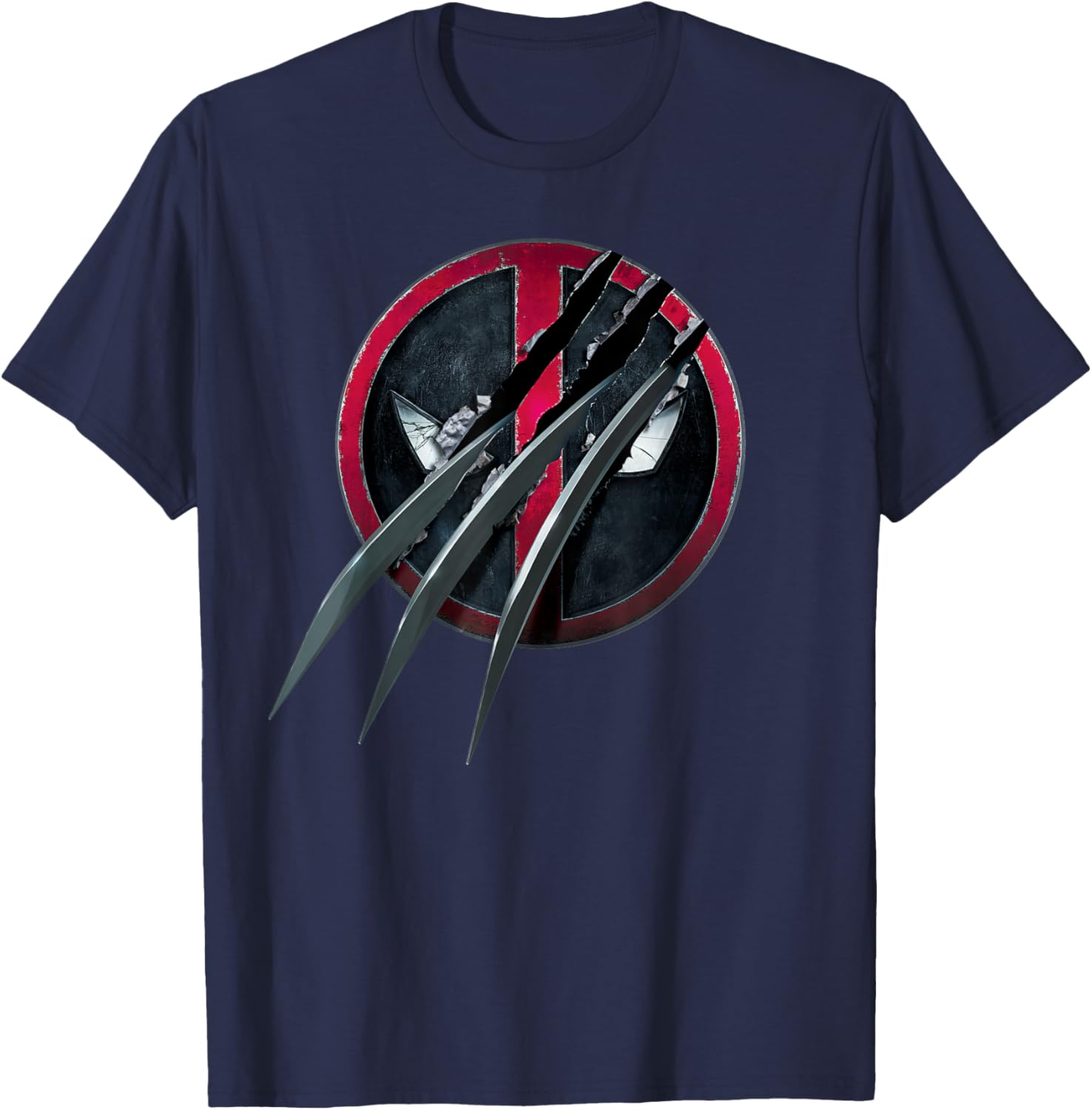 Deadpool and Wolverine Icon T-Shirt with Claws for Marvel Fans - 9