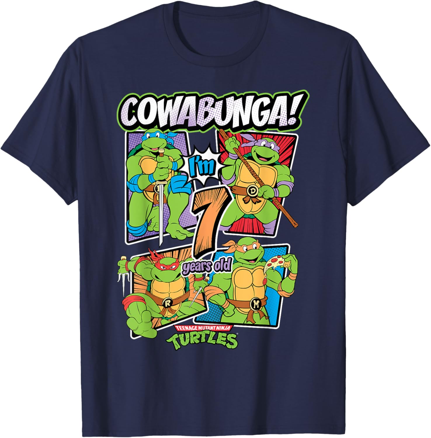 Mademark Teenage Mutant Ninja Turtles T-Shirt for Kids Age 7 Cute Design - 25