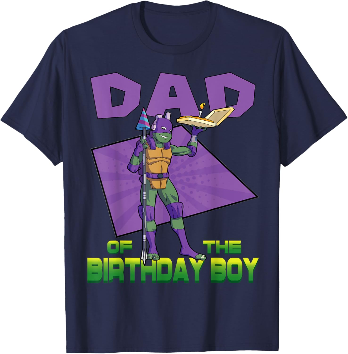 Mademark TMNT Donnie Daddy of the Birthday Boy Pizza Party T-Shirt - 20