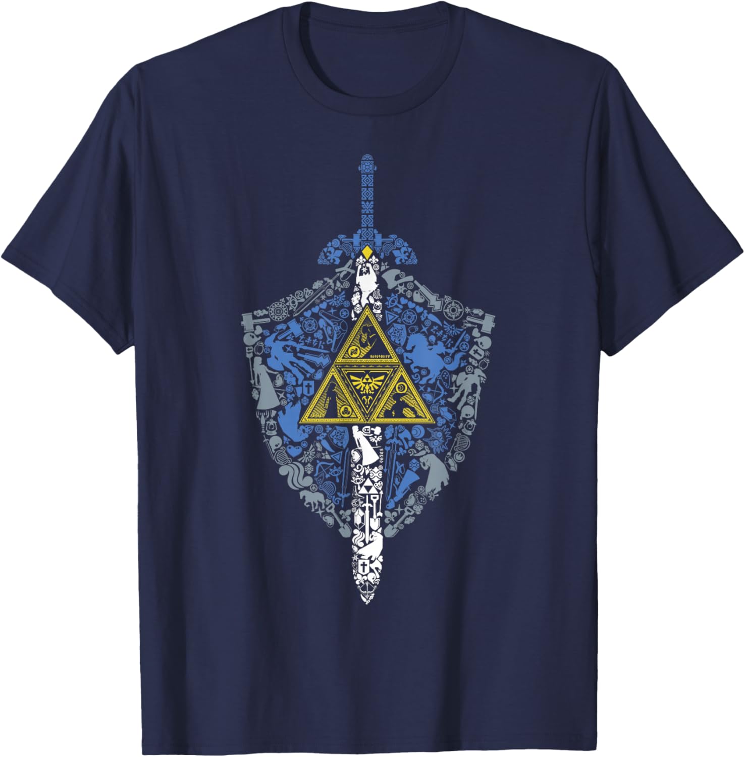 Nintendo Zelda Hylian Shield Icon Graphic T-Shirt for Fans and Gamers - 6