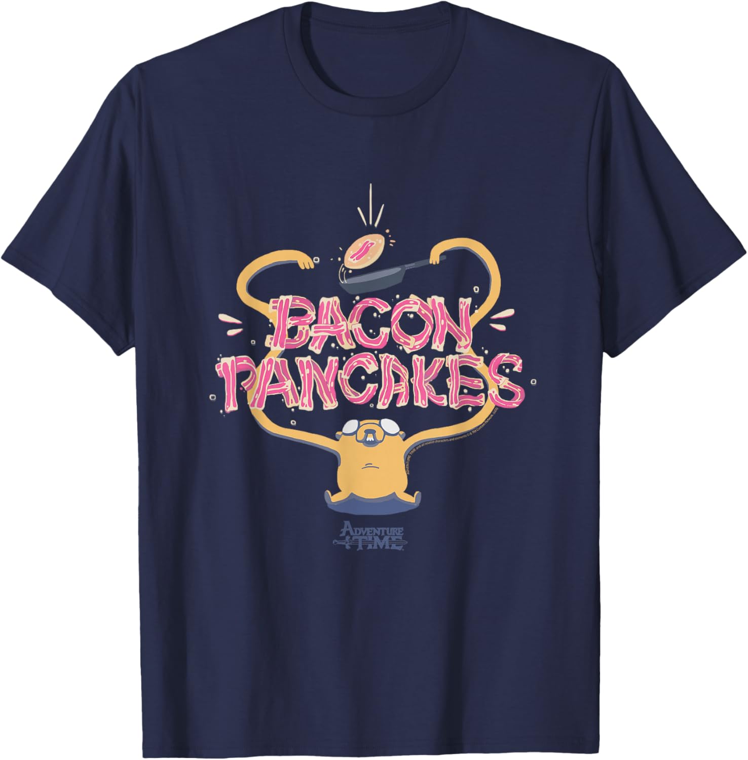 Adventure Time Jake Bacon Pancakes T-Shirt Fun & Quirky Outfit - 5