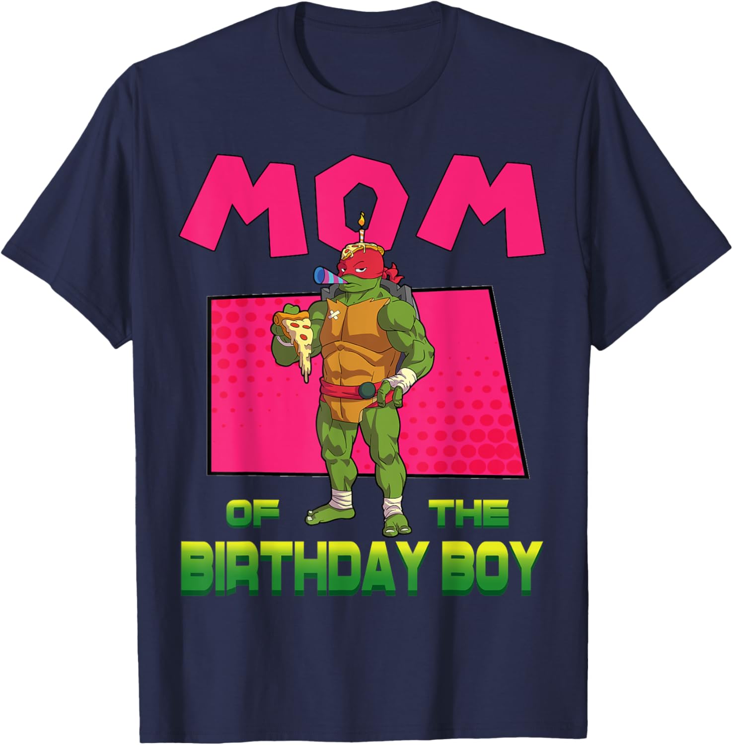 Mademark TMNT Raph Birthday Boy Pizza Party T-Shirt for Kids - 6