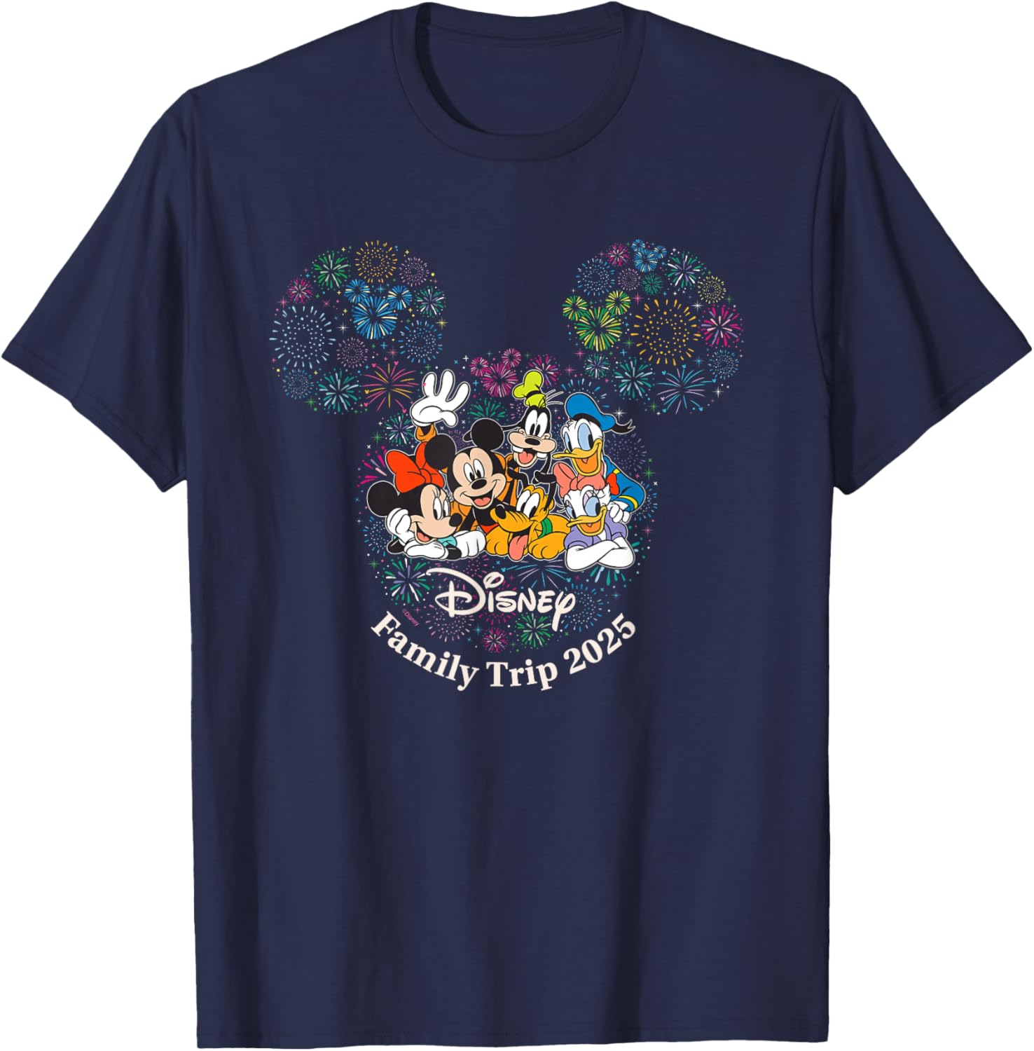 Disney Mickey & Friends Fireworks Vacation Family T-Shirt 2025 - 1