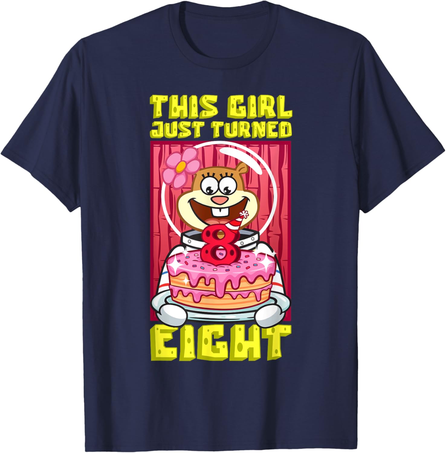 Mademark x SpongeBob SquarePants Sandy 8th Birthday Fun T-Shirt - 13