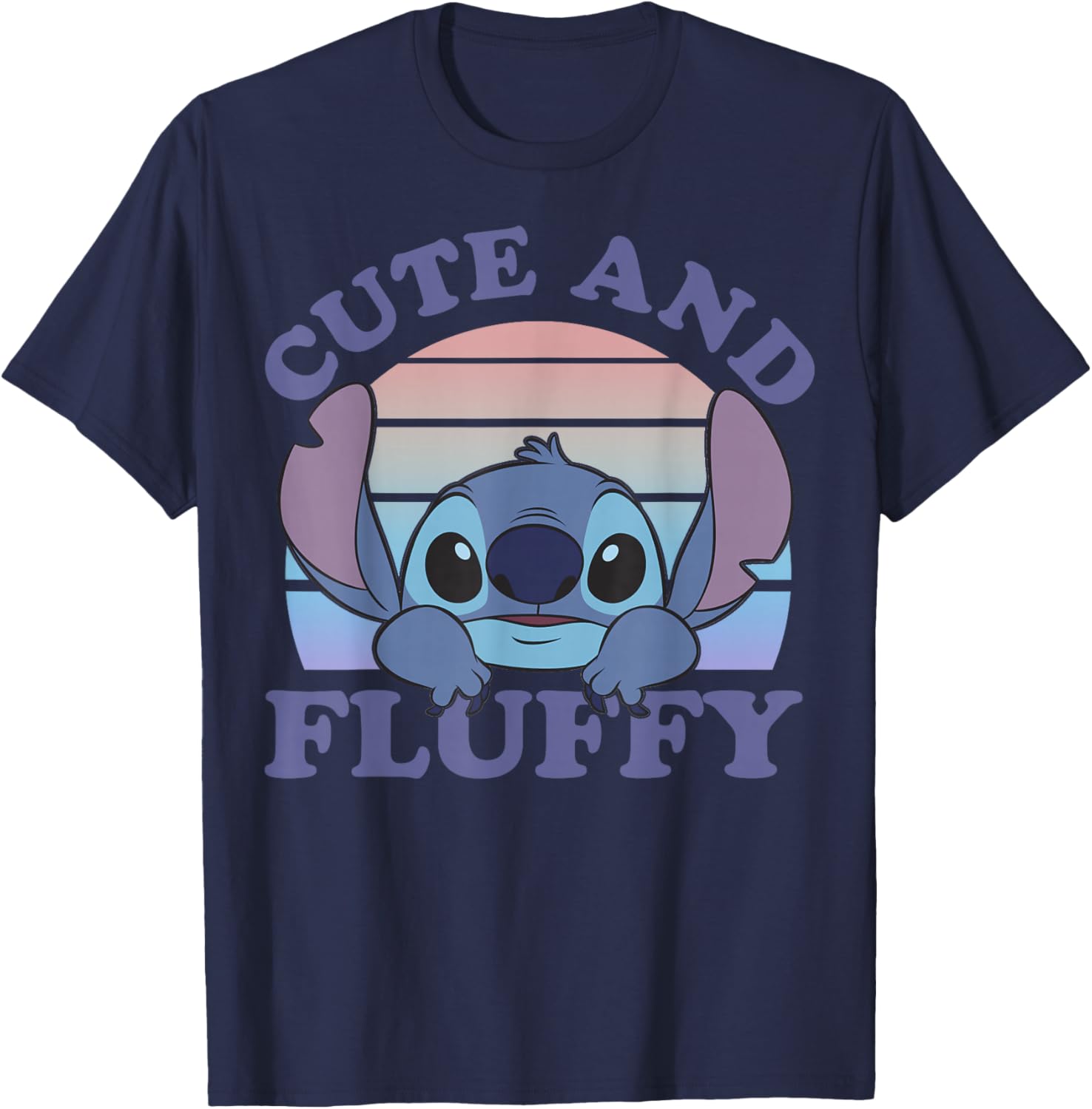Cute Lilo & Stitch Fluffy Stitch Day Portrait T-Shirt for Disney Fans - 1