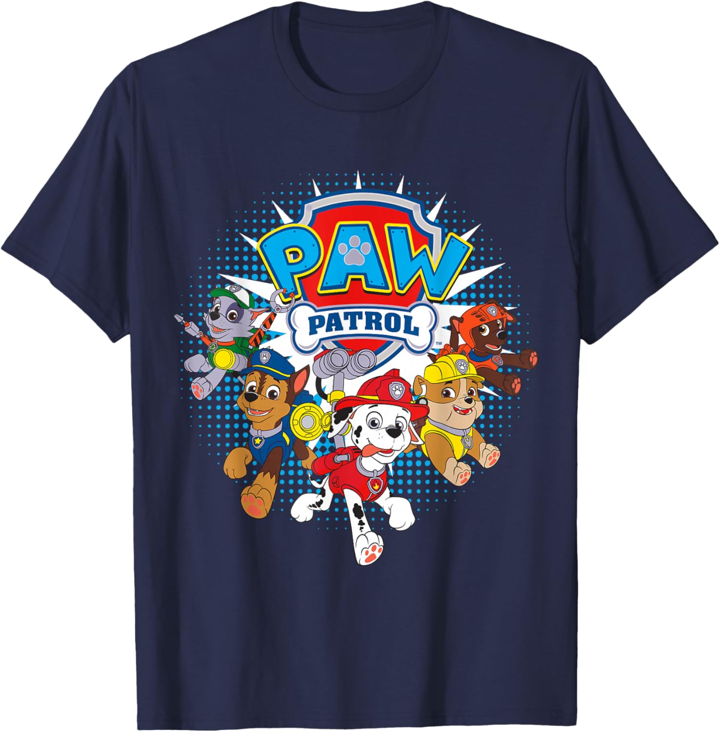 Paw Patrol Team Nickelodeon Kids T-Shirt for Fun Adventures - 3