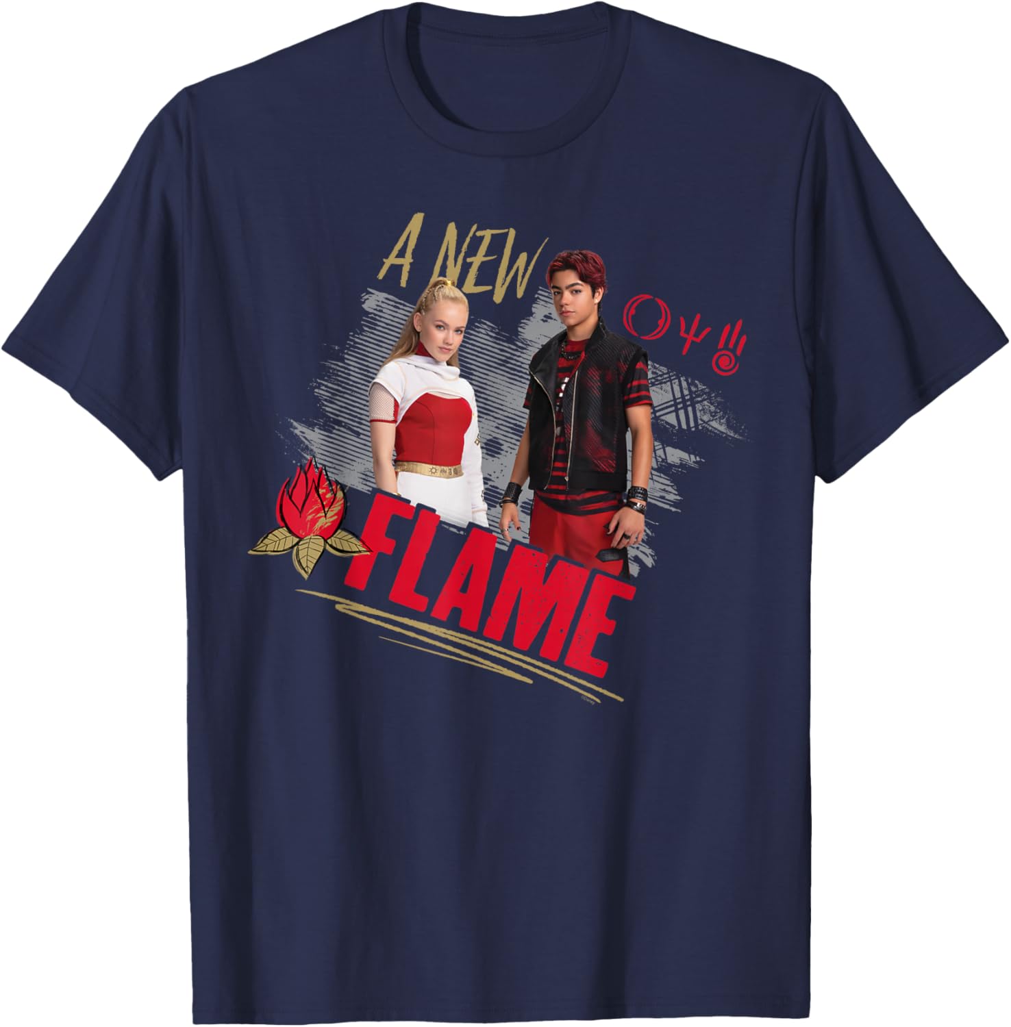 Disney Zombies 4 Nova and Victor A New Flame T-Shirt for Fans - 5
