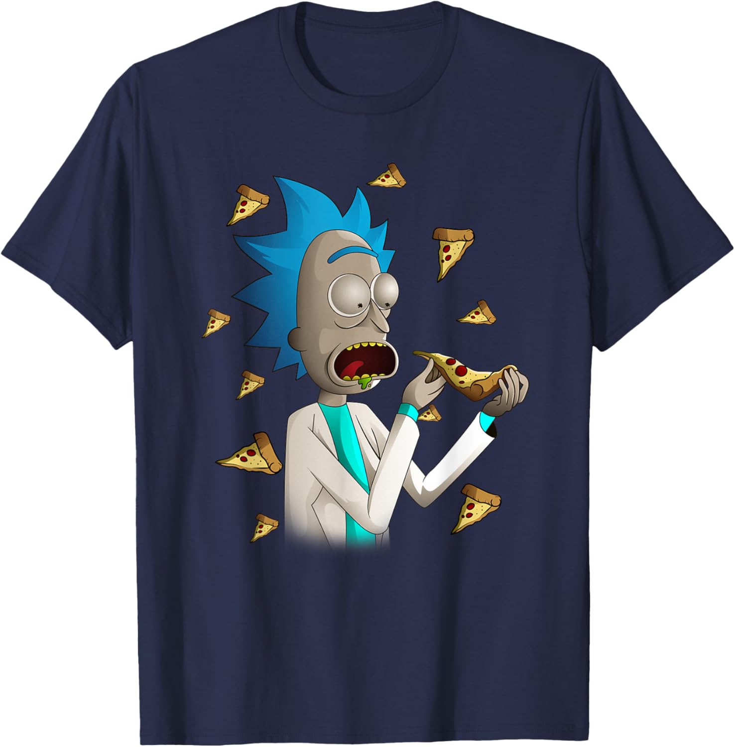 Rick and Morty Rick Loves Pizza T-Shirt for Fun Casual Style - 1