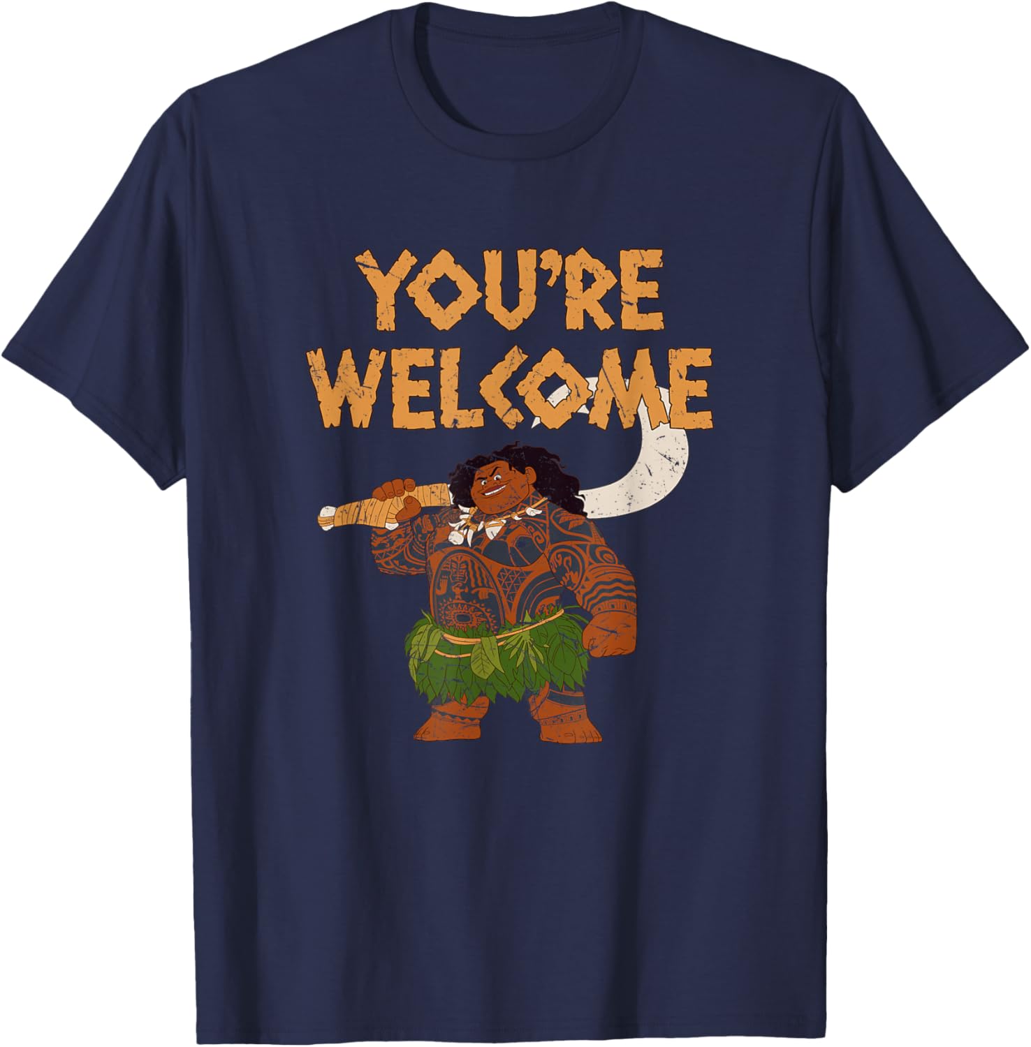 Disney Moana Maui You're Welcome Retro Logo T-Shirt for Fans - 10