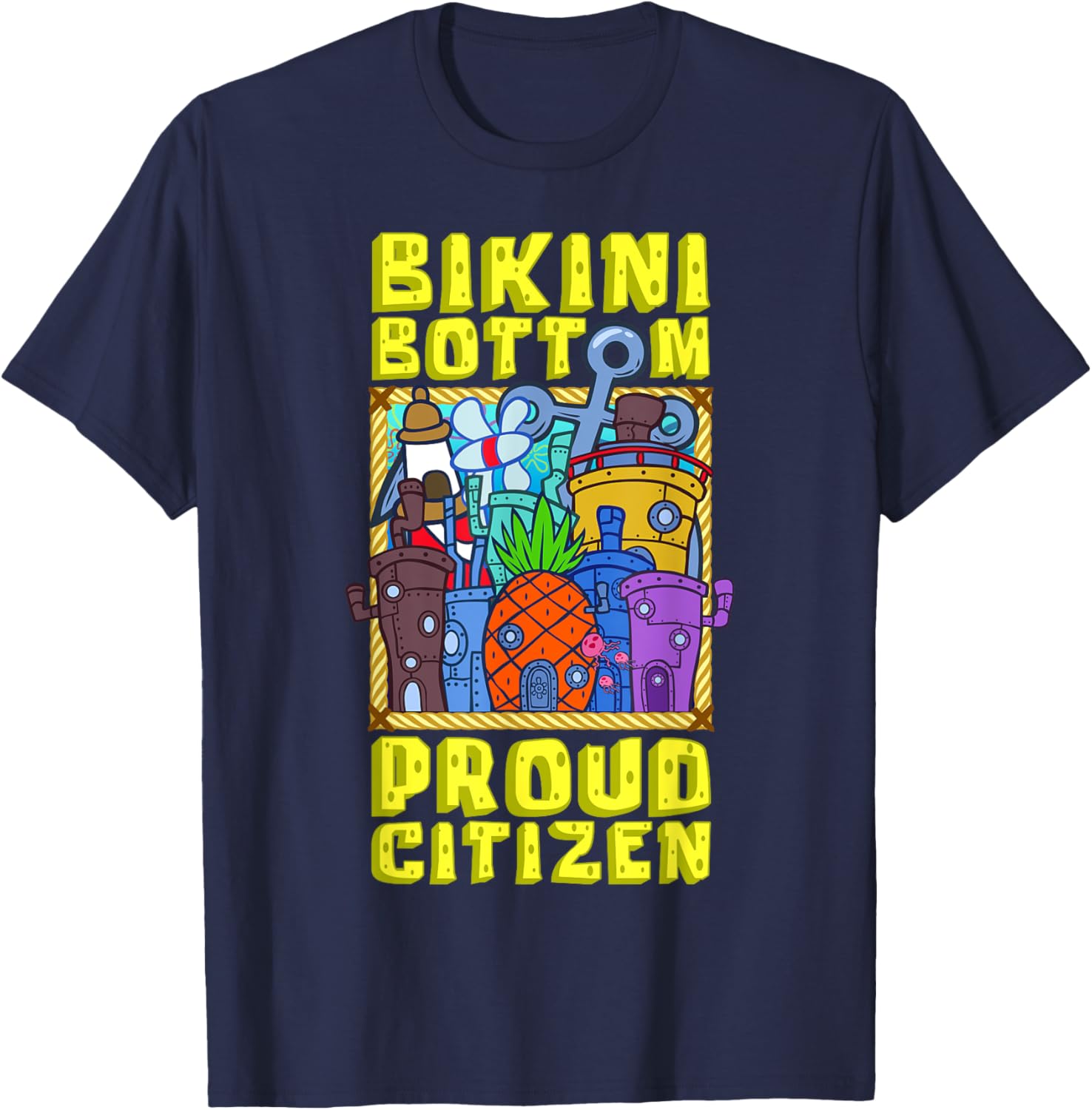 Mademark SpongeBob SquarePants Bikini Bottom Proud Citizen T-Shirt - 1
