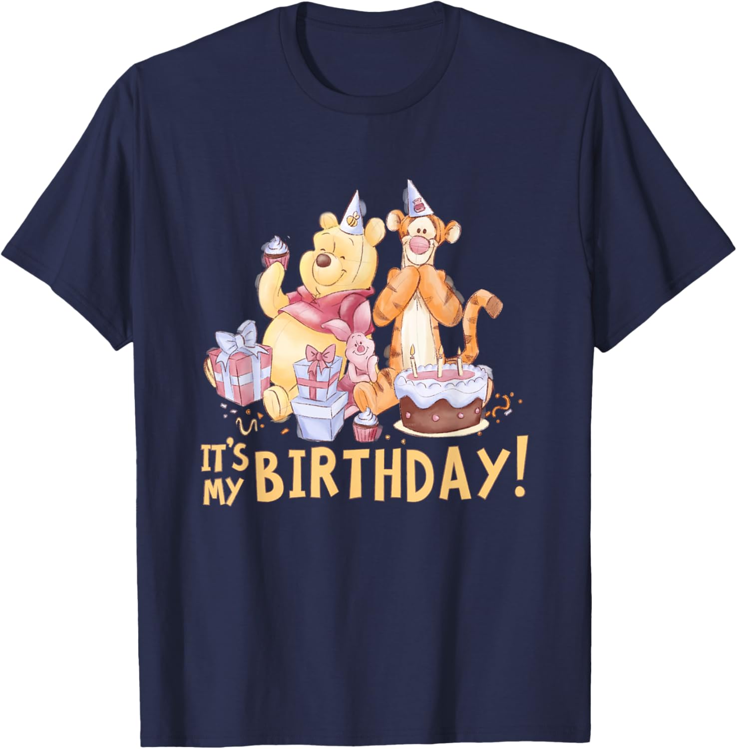 Disney Winnie the Pooh Birthday T-Shirt for Kids - Cute Party Apparel - 4