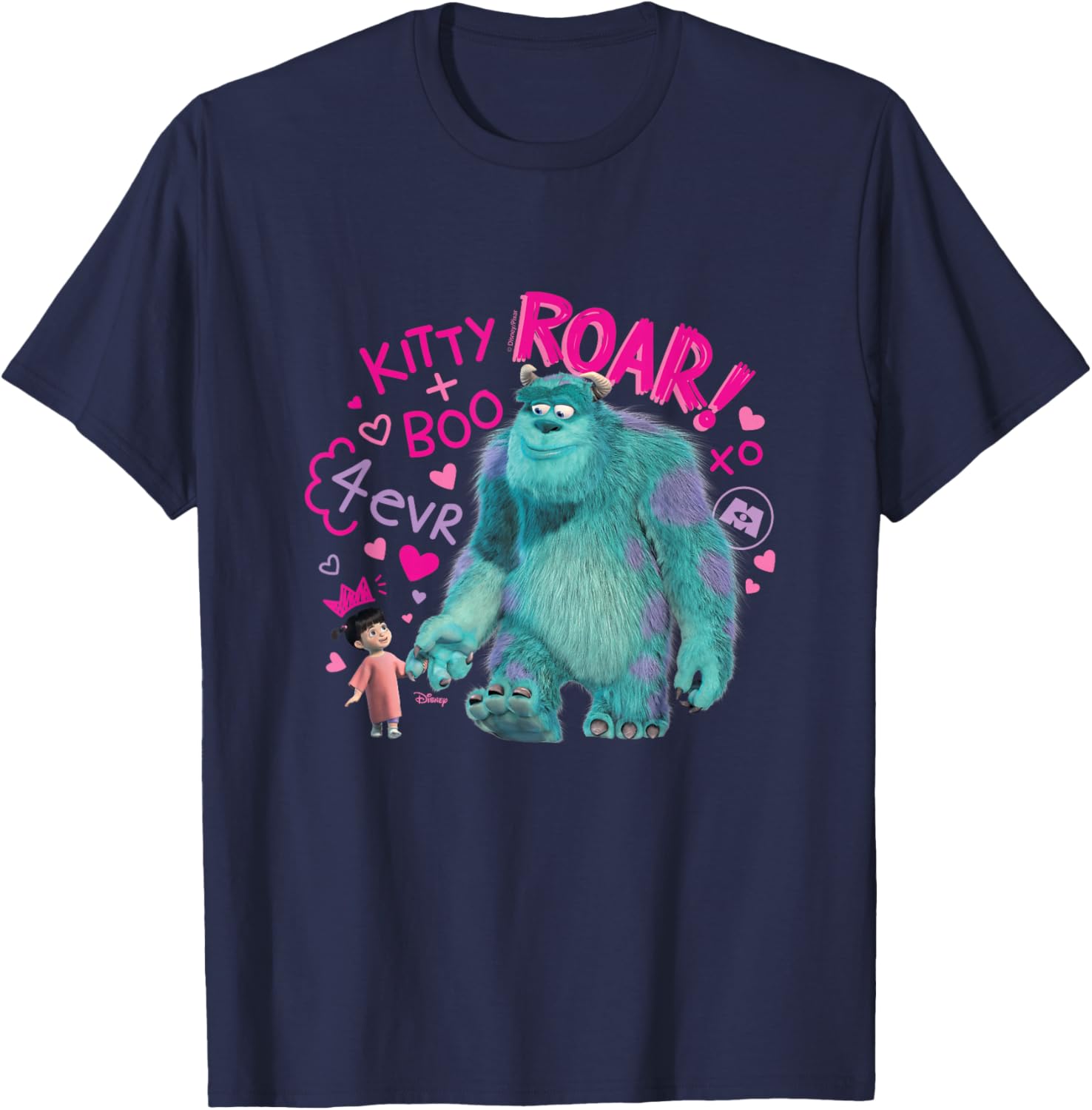 Monsters Inc Kitty and Boo Forever T-Shirt for Kids and Adults - 8