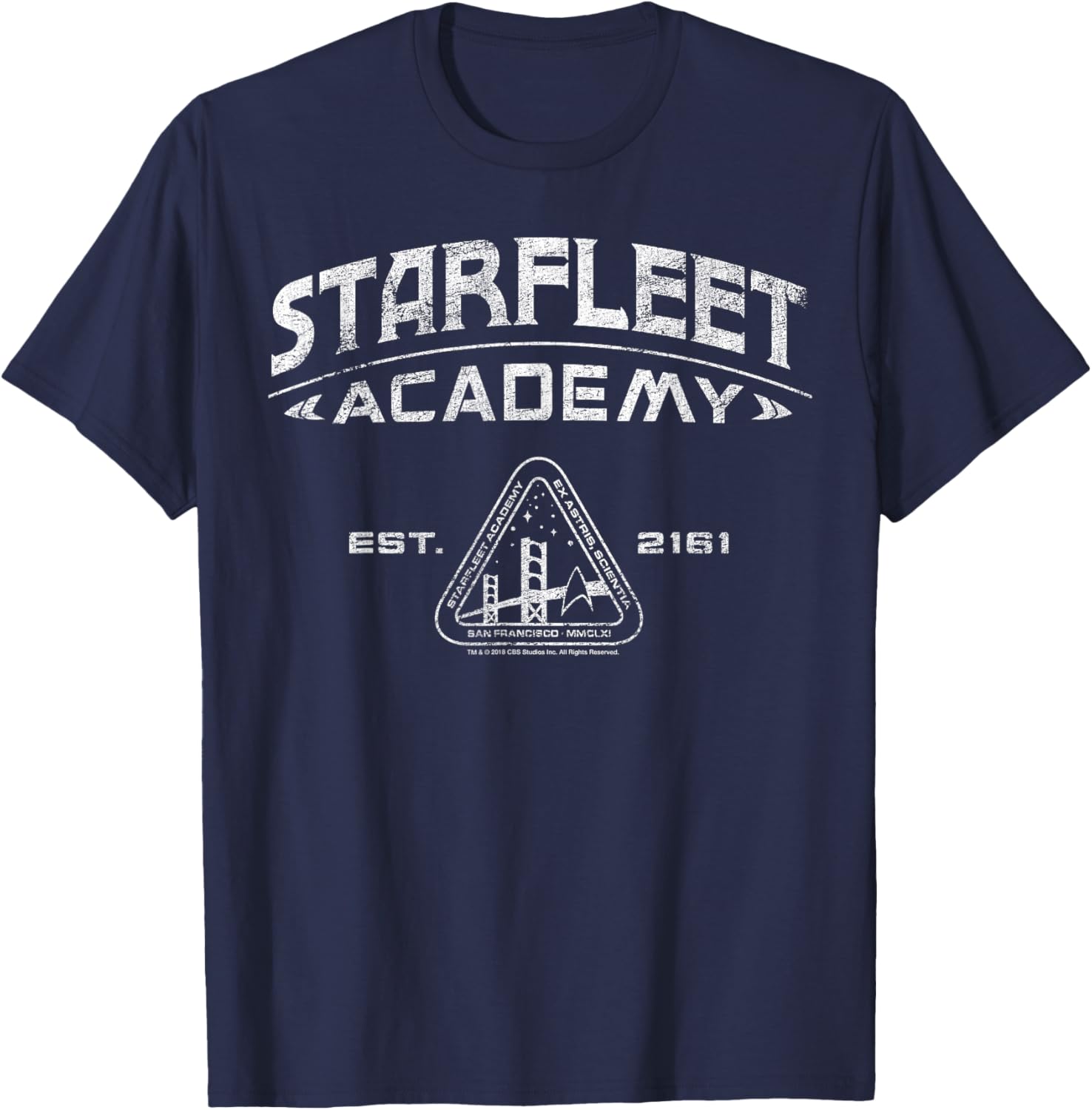 Vintage Star Trek Starfleet Academy 2161 Collegiate T-Shirt for Fans - 7