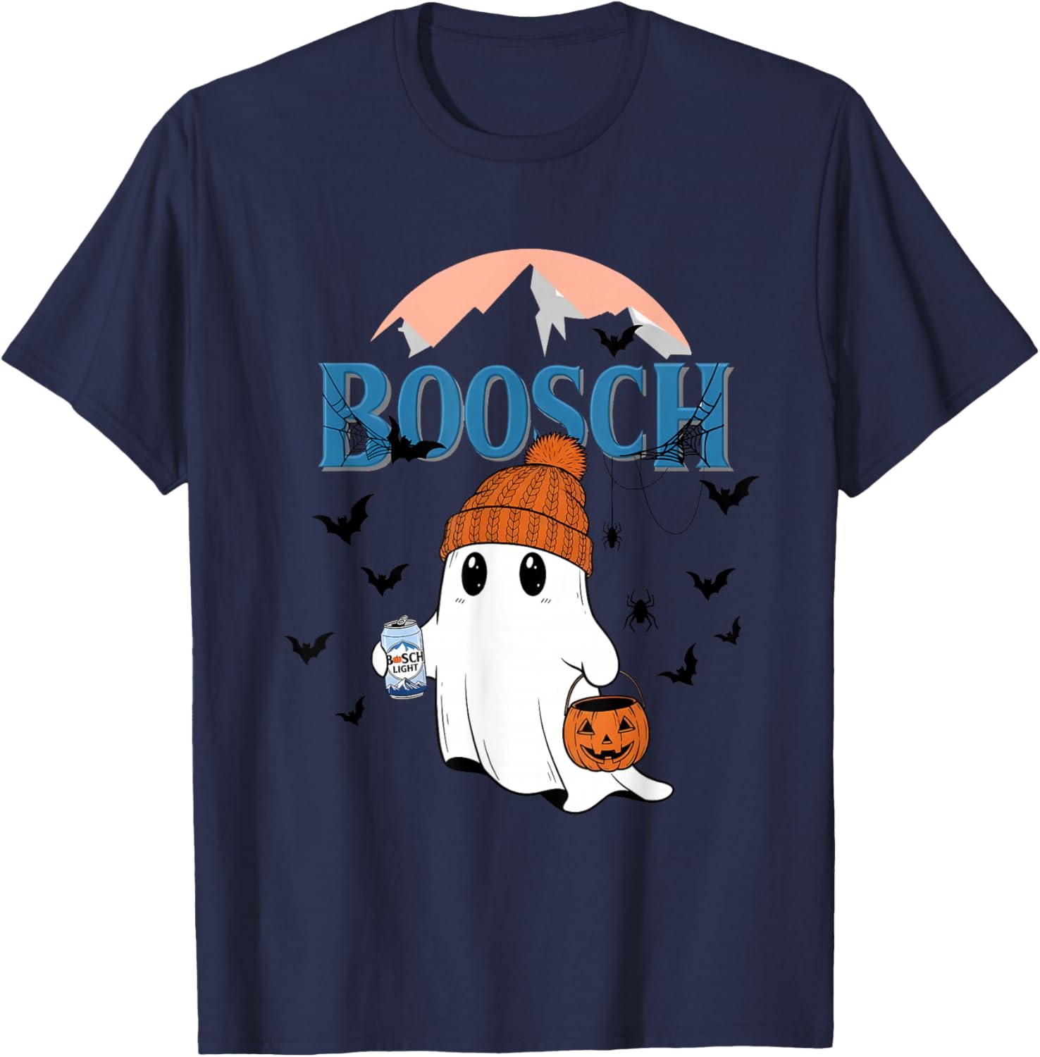 Cute Ghost Beer Pumpkins Halloween T-Shirt for Fun Holiday Spirit - 25