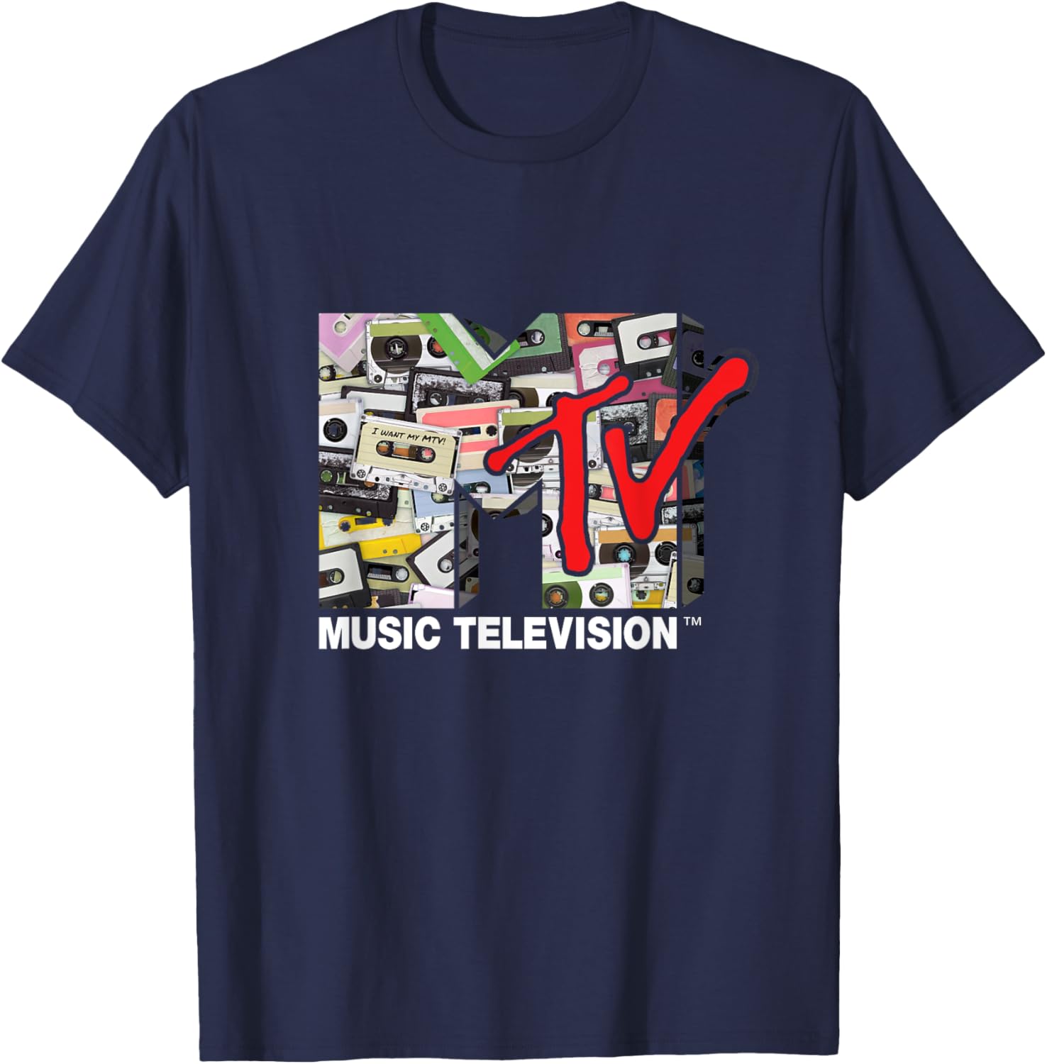 Mademark x MTV Retro 80s Cassette Tapes Remix T-Shirt for Vintage Style - 10
