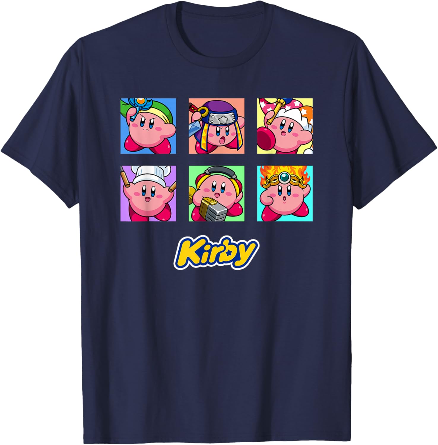 Kirby Selected Abilities Collage Pop Art Full Color T-Shirt for Fans - 14