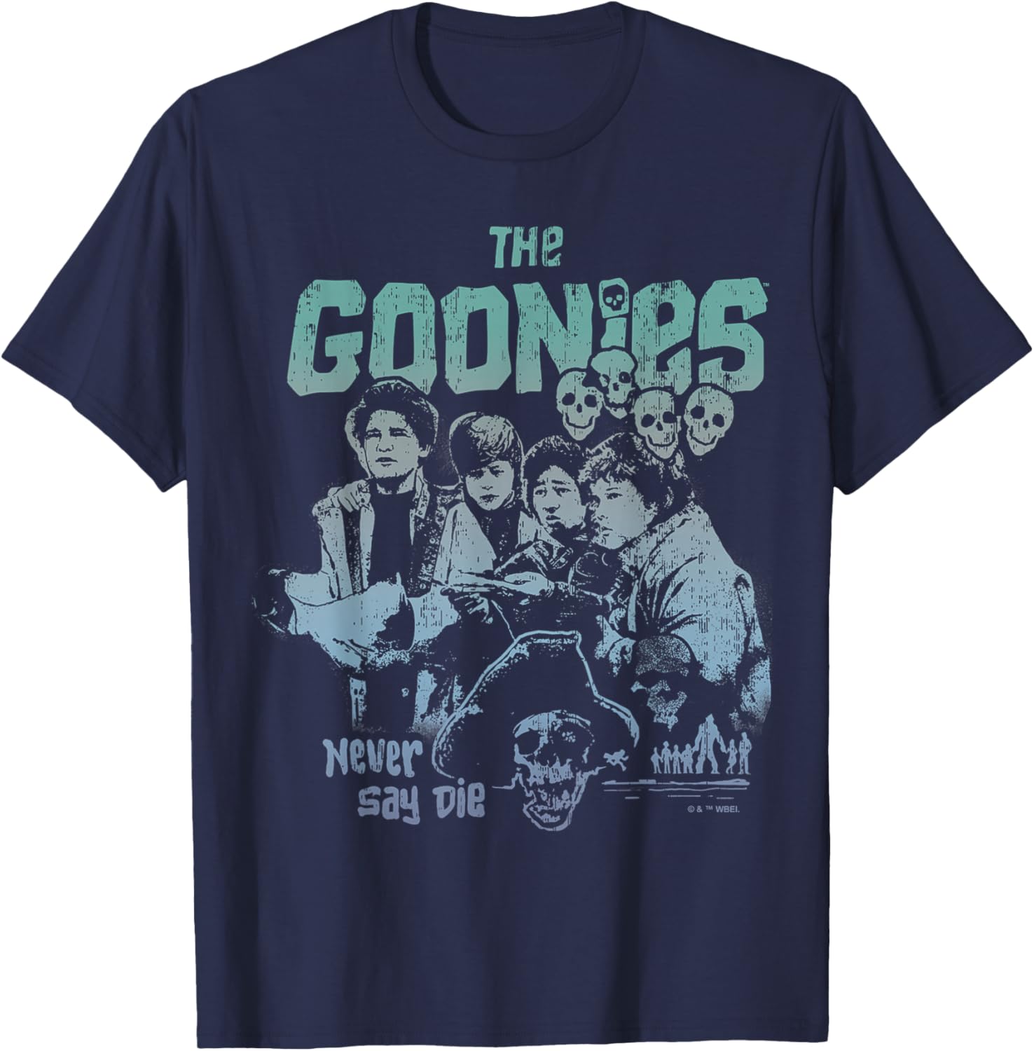 Goonies Never Say Die Group T-Shirt for Fans of Adventure and Nostalgia - 4