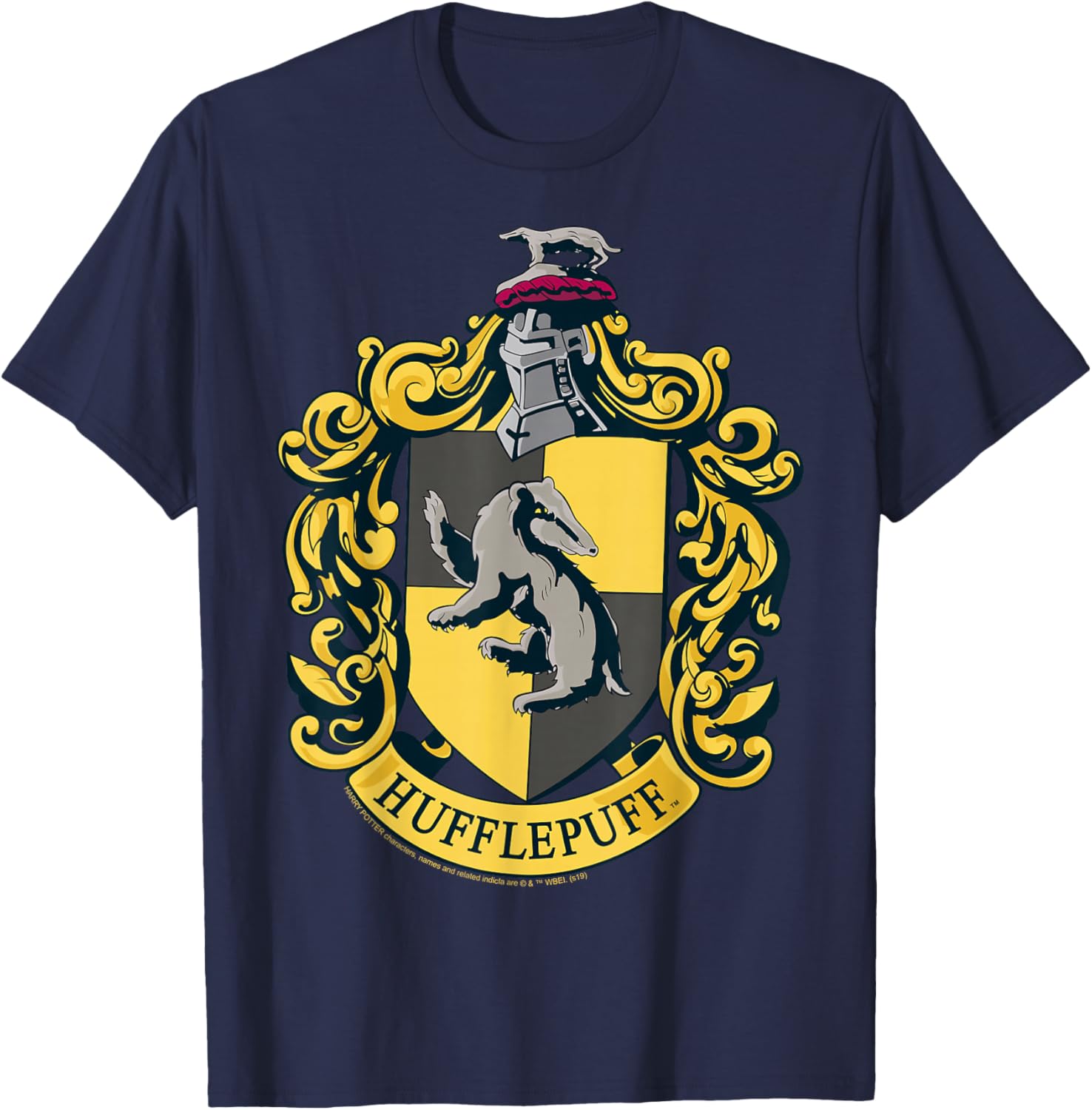 Hufflepuff House Crest T-Shirt for Harry Potter Fans - Stylish Apparel - 10