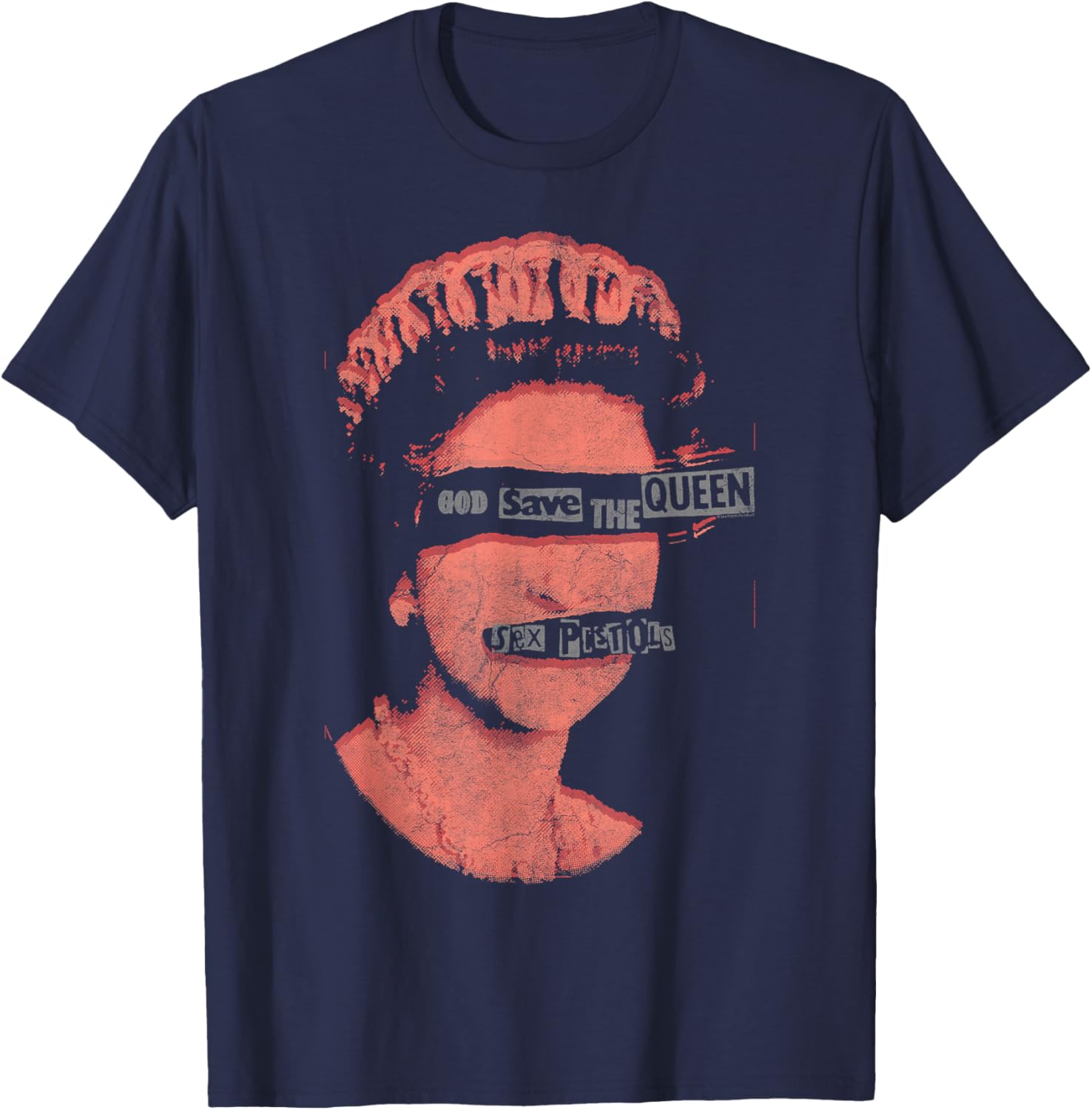 Sex Pistols God Save The Queen Red Stamp T-Shirt for Music Lovers - 1