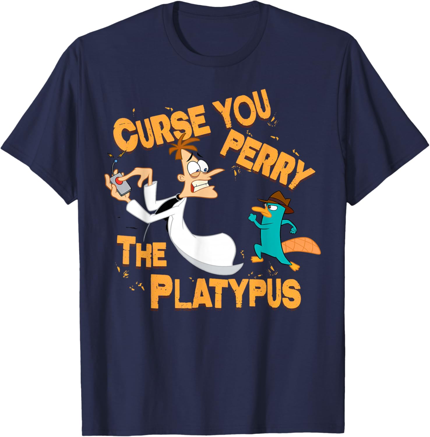 Disney Phineas and Ferb Curse You Graphic T-Shirt for Fun Fans - 2