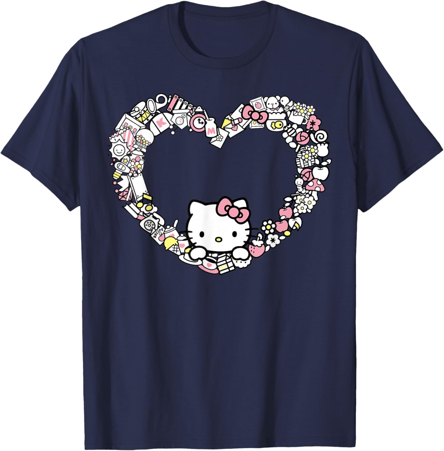 Adorable Hello Kitty Heart Favorite Things T-Shirt for Fans and Collectors - 15