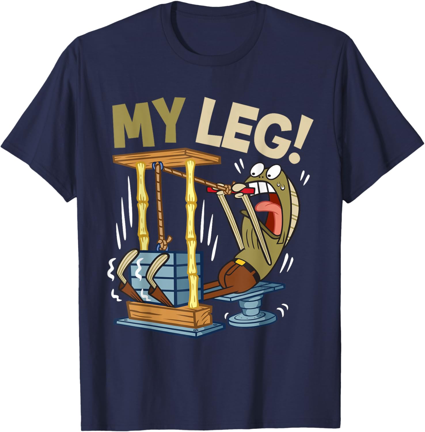 Mademark SpongeBob My Leg Legs Day Weightlifting Gym T-Shirt for Fans - 11