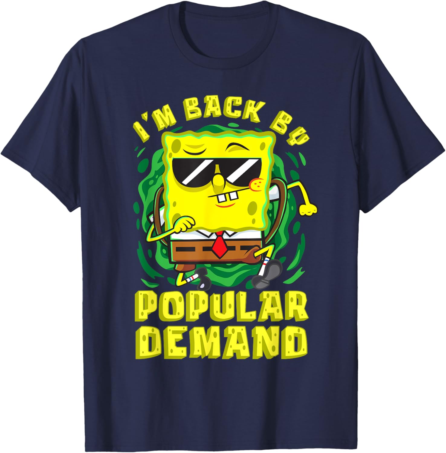 Mademark SpongeBob Im Back T-Shirt for School Fun Trending Apparel - 3
