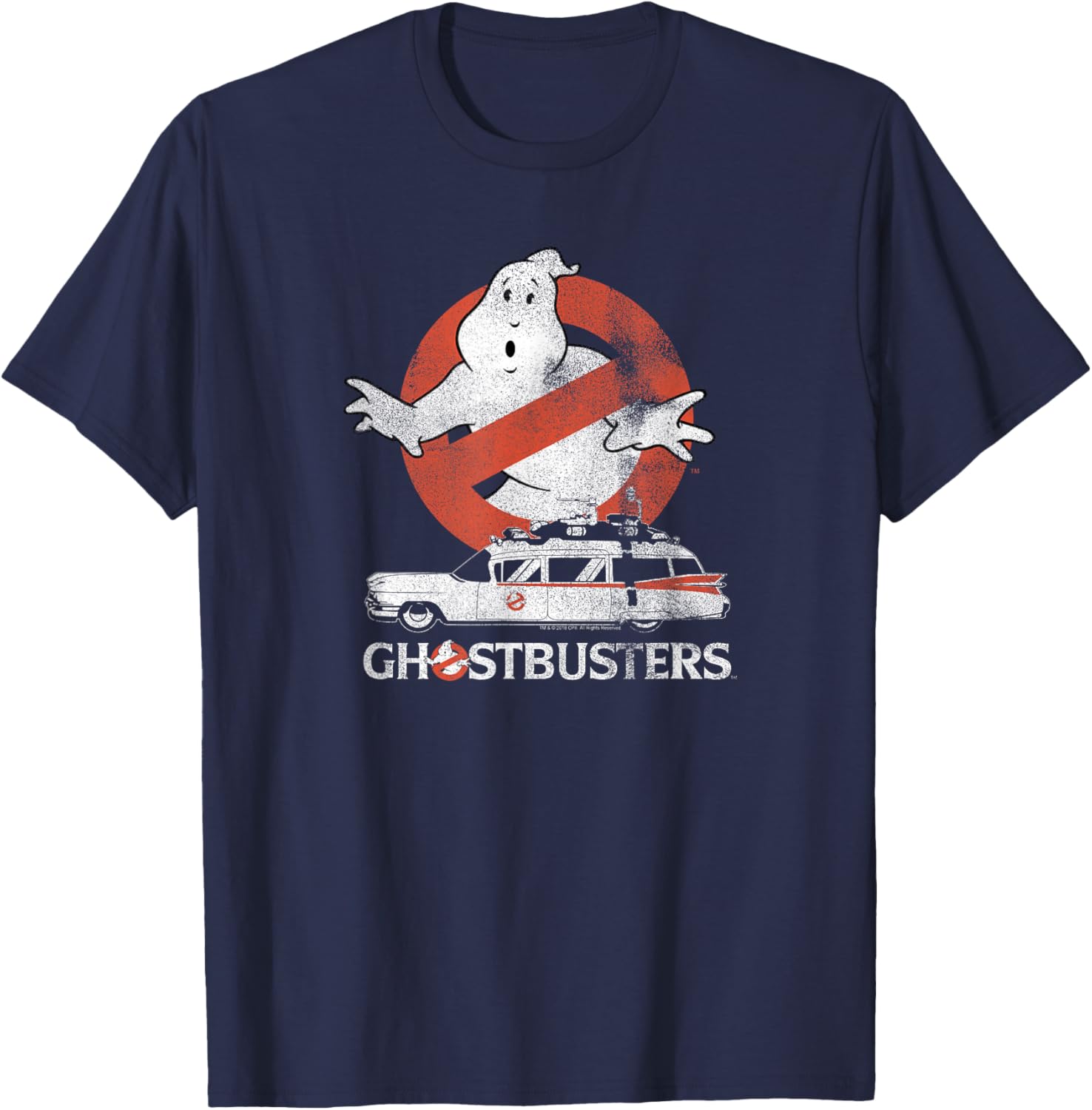 Ghostbusters No Ghost Ectomobile Retro Movie T-Shirt for Fans - 7