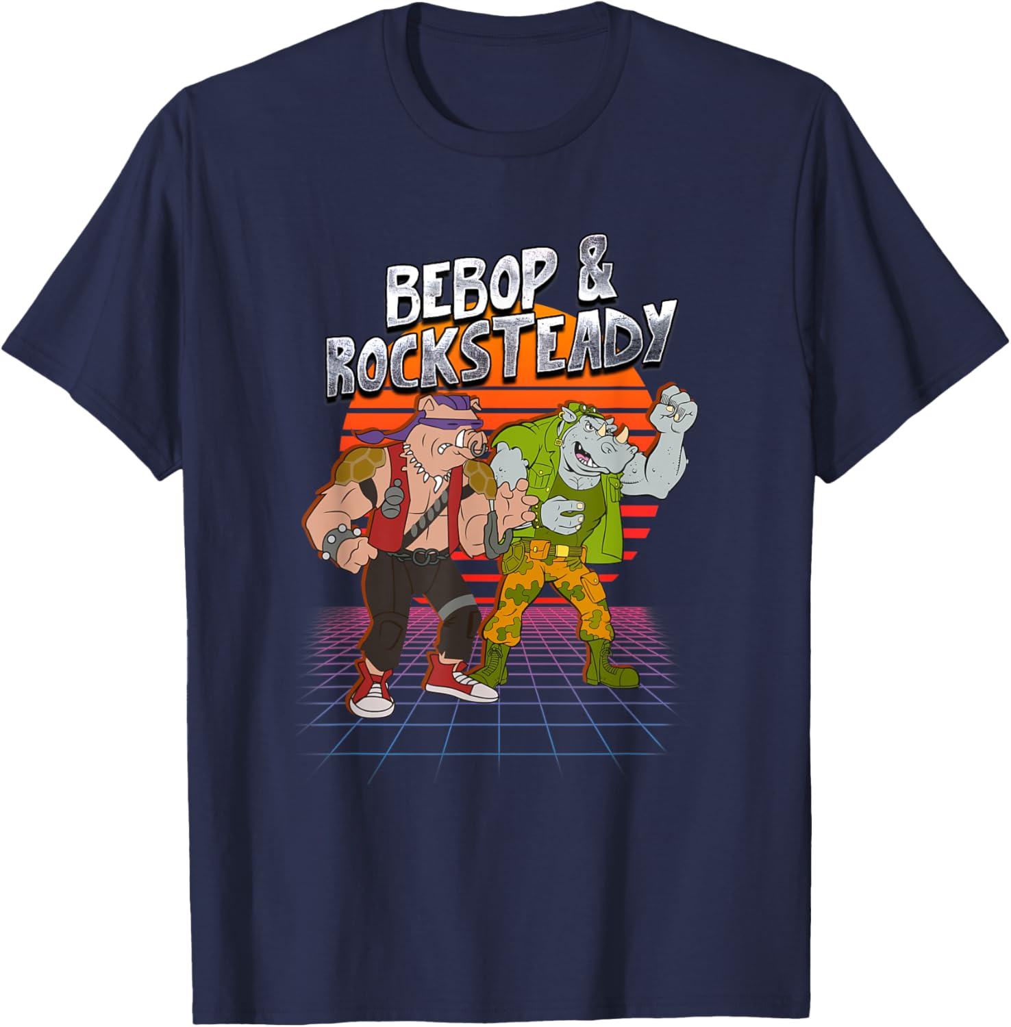 Mademark x TMNT Bebop and Rocksteady Retro Style T-Shirt for Fun Fashion - 15