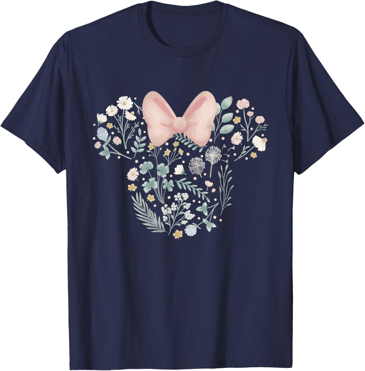 Disney Minnie Mouse Spring Flowers T-Shirt for Stylish Kids and Adults - 5