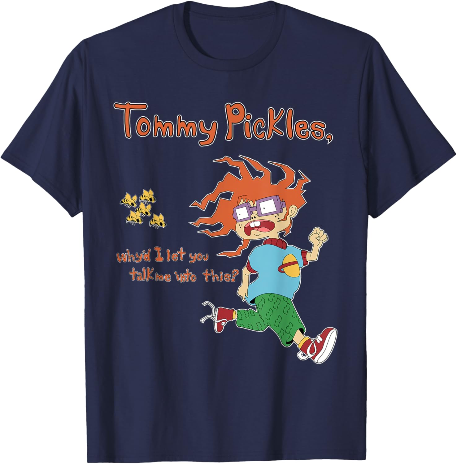 Mademark Rugrats Chuckie T-Shirt Tommy Pickles Quote Fun Apparel - 2